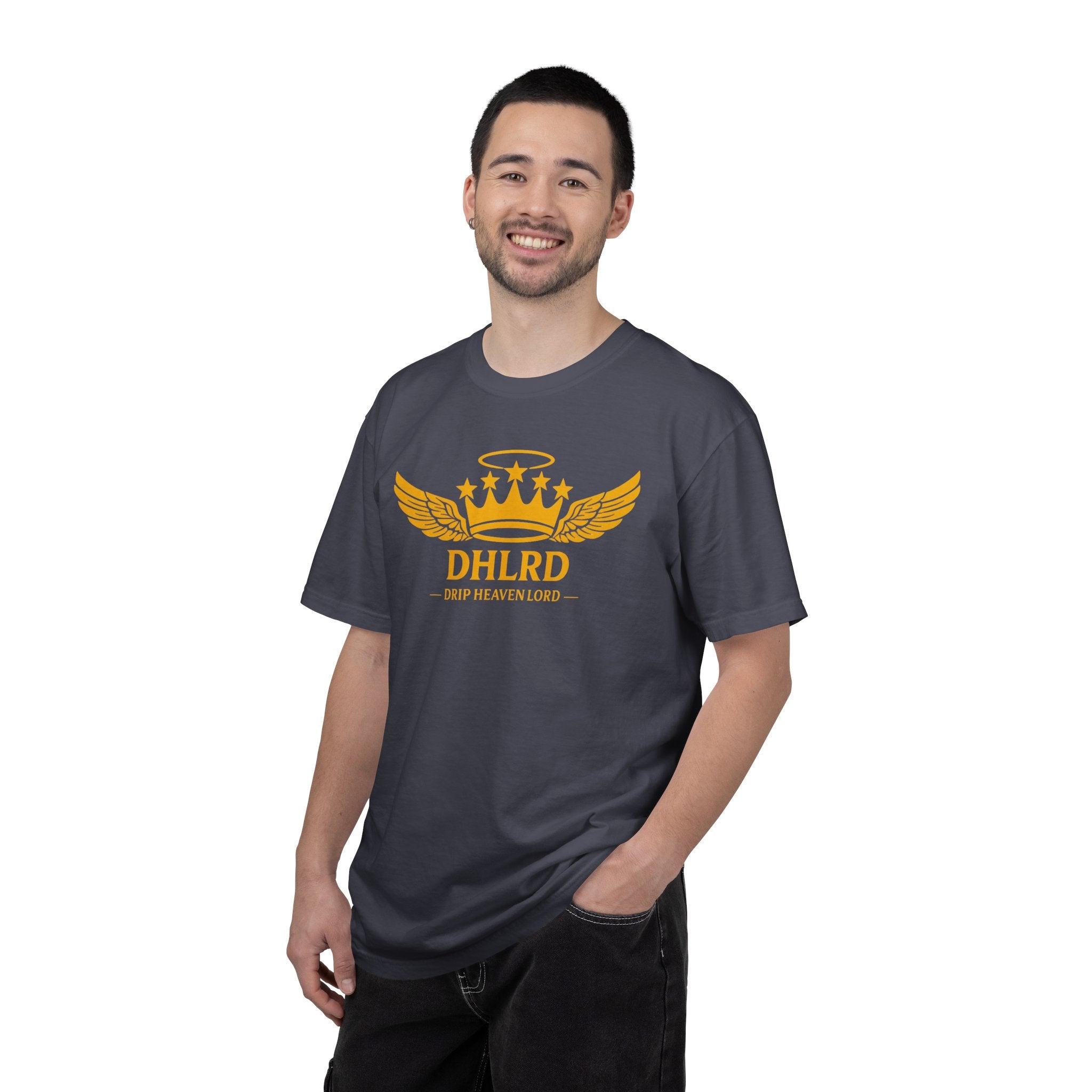 Drip Heaven Lord – Crown & Wings Logo Tee