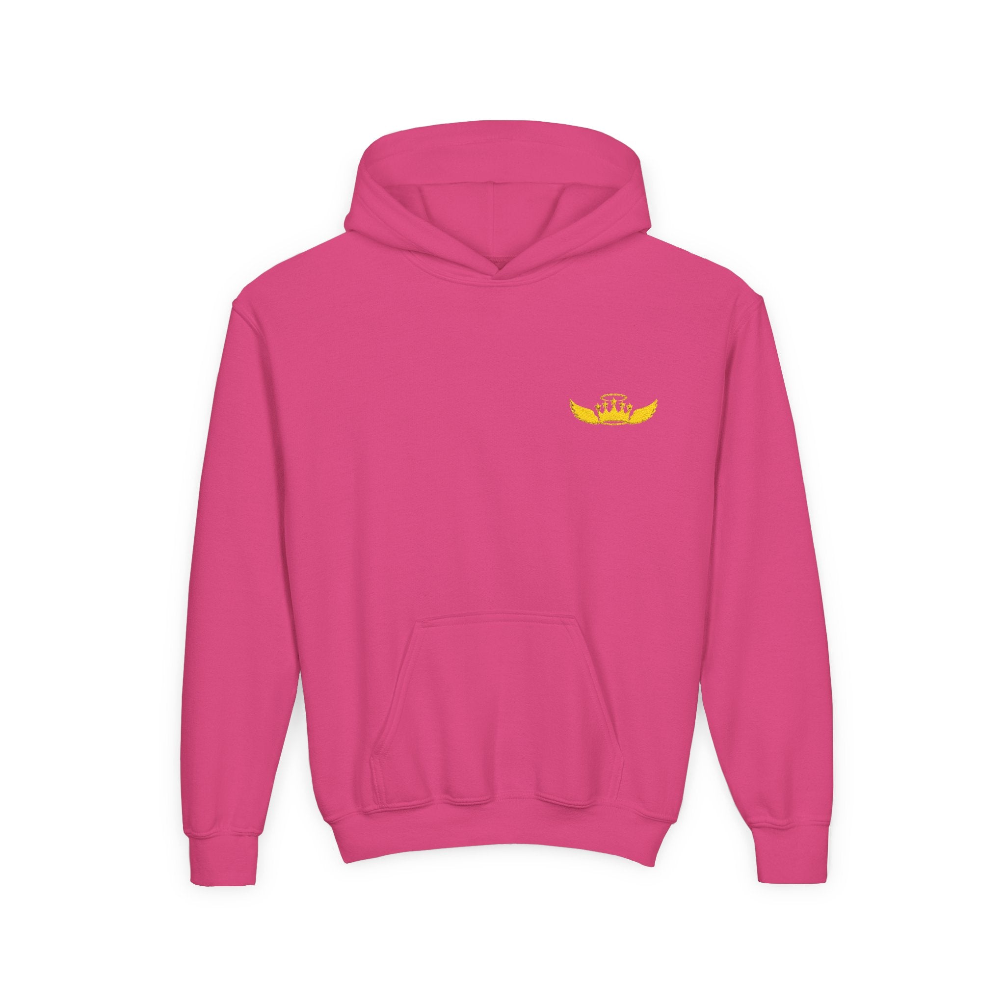 Drip Heaven Lord – Girls’ Crown & Wings Youth Hoodie