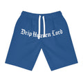 Drip Heaven Lord – Gothic Script Men’s Performance Athletic Shorts (Blue)