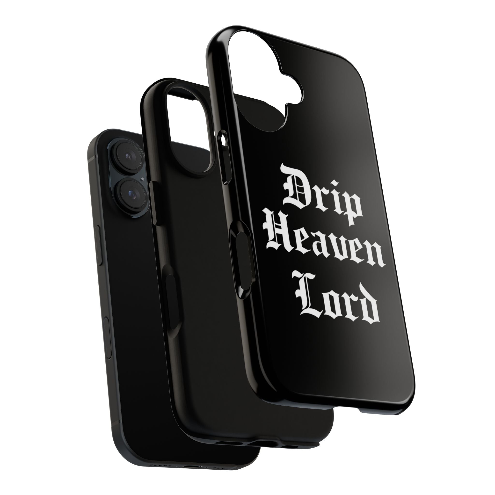 Drip Heaven Lord – Gothic Script Protective Phone Case