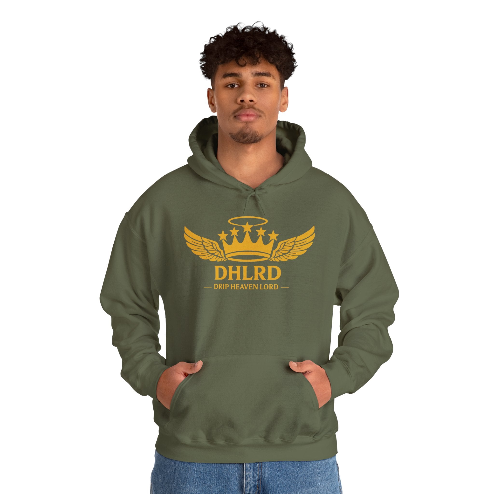 Drip Heaven Lord – Crown & Wings Logo Hoodie (Multiple Colors Available)
