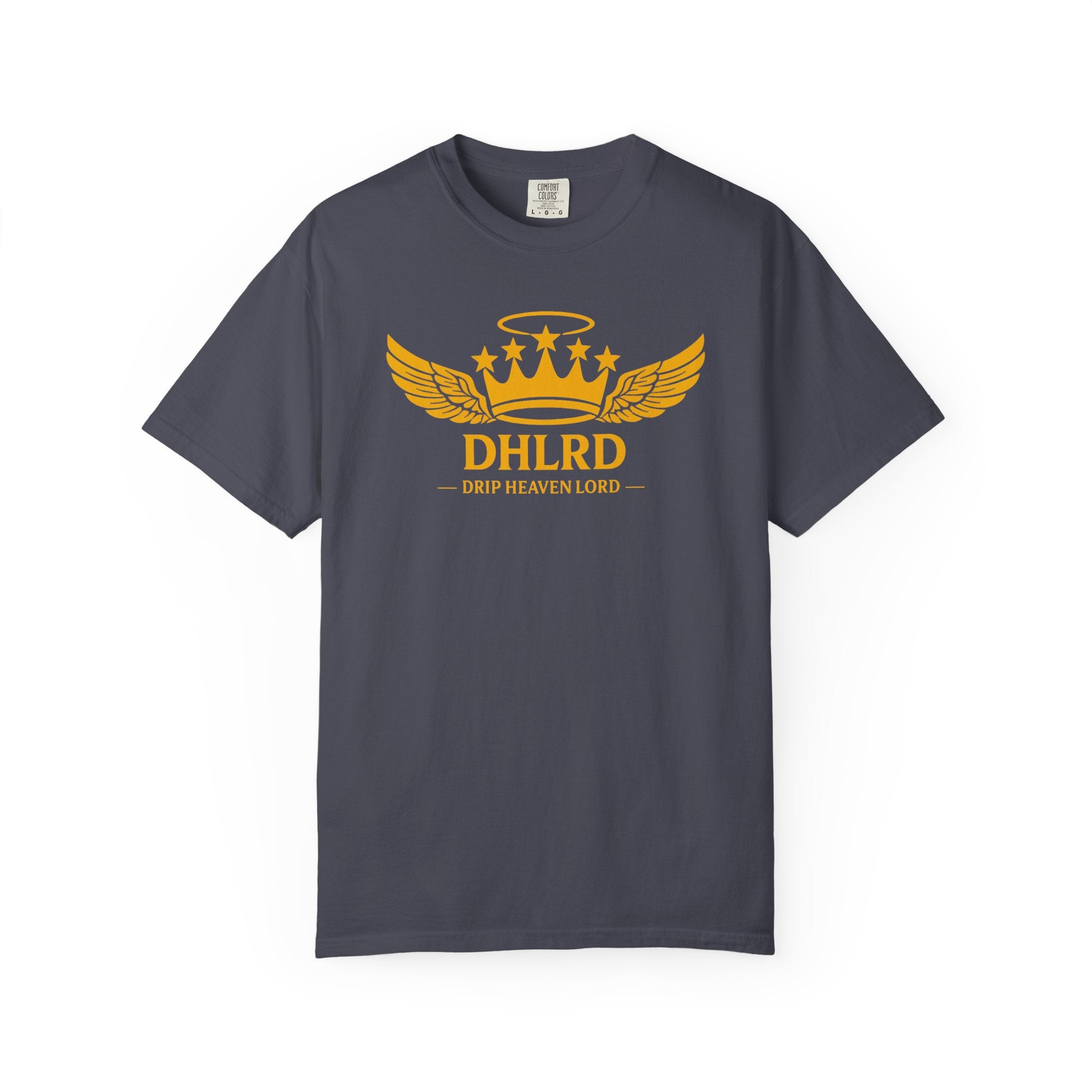 Drip Heaven Lord – Crown & Wings Logo Tee