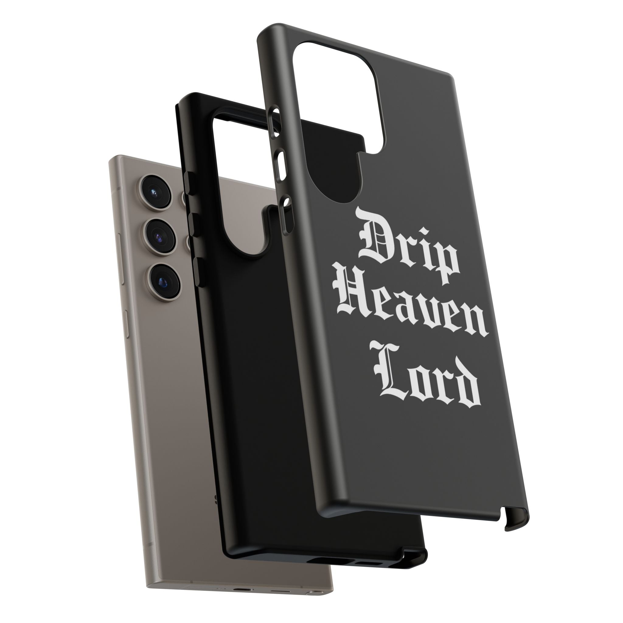 Drip Heaven Lord – Gothic Script Protective Phone Case