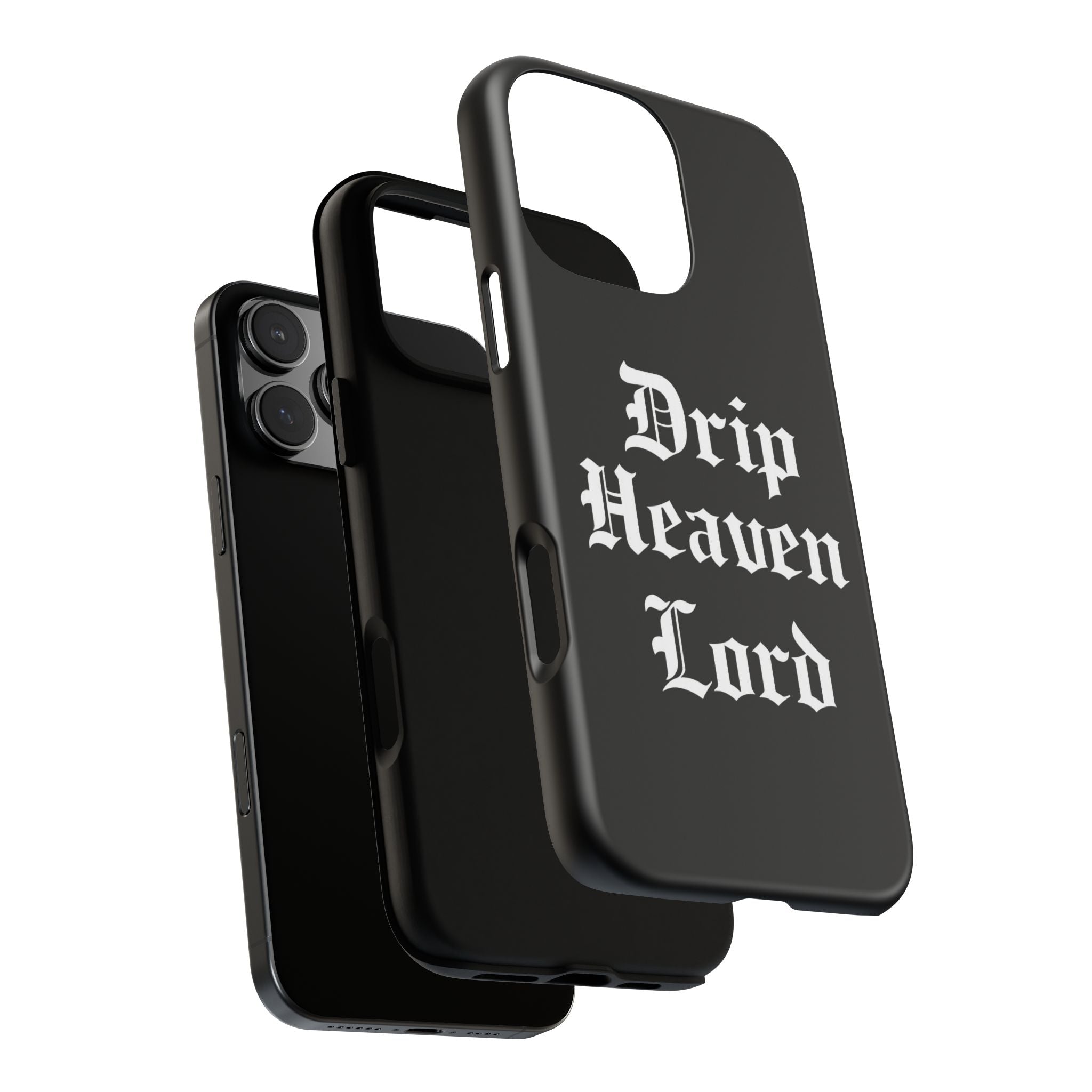 Drip Heaven Lord – Gothic Script Protective Phone Case
