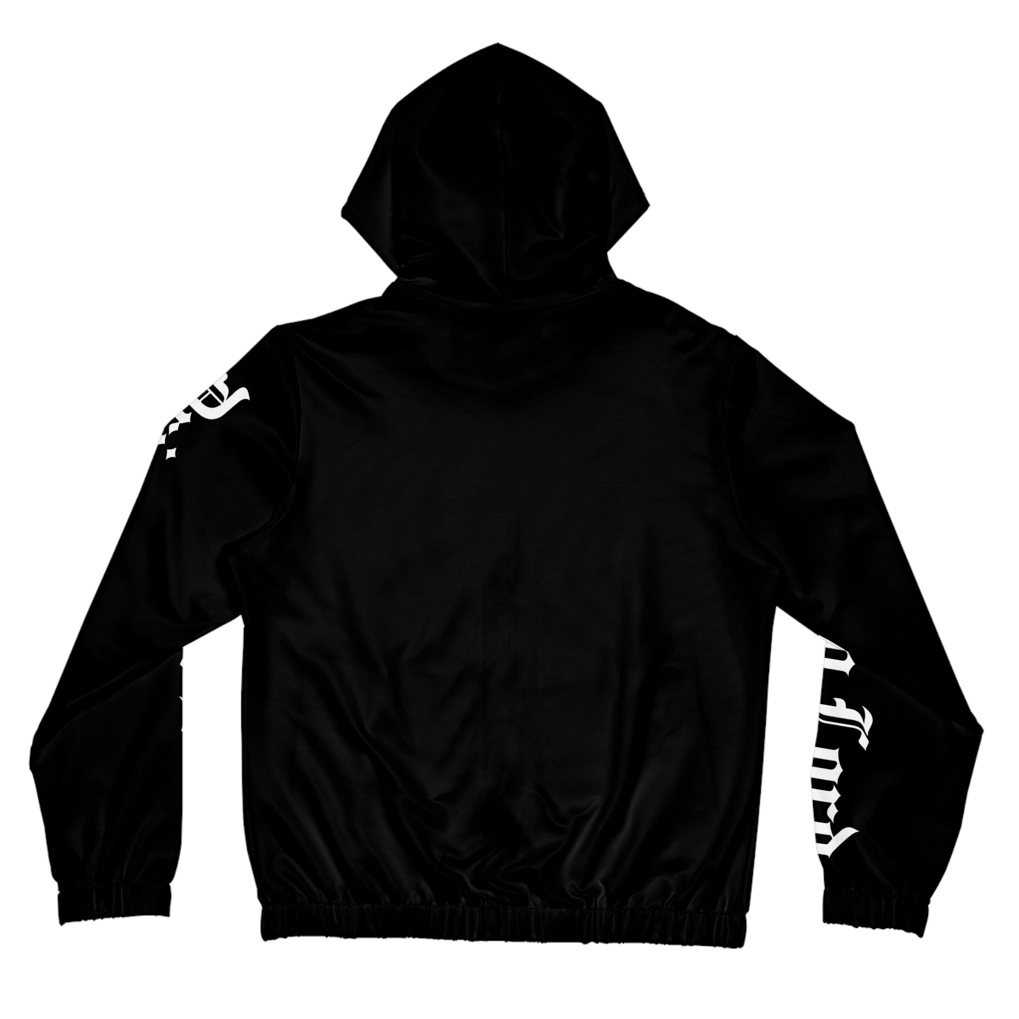 Drip Heaven Lord – Gothic Script Women’s Full‑Zip Hoodie (Black)