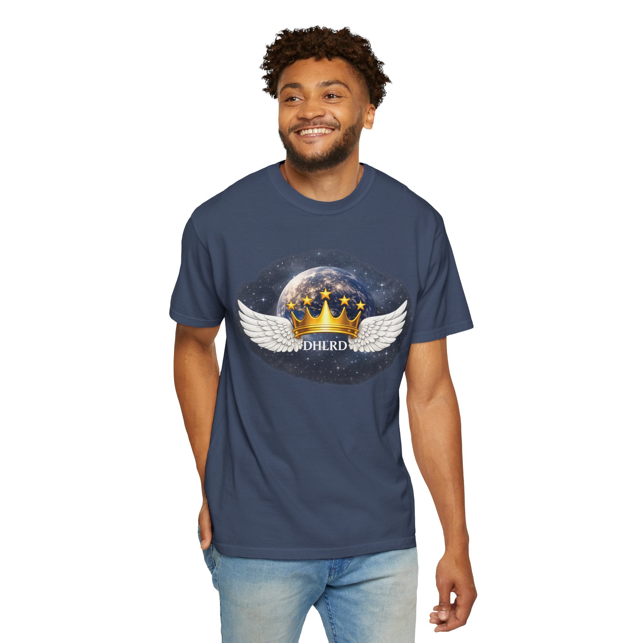 Drip Heaven Lord – Celestial Crown Graphic Tee