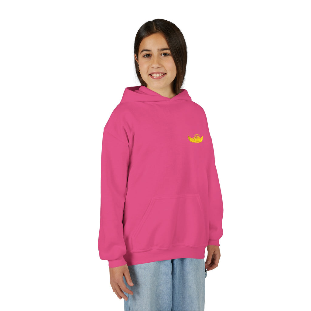 Drip Heaven Lord – Girls’ Crown & Wings Youth Hoodie