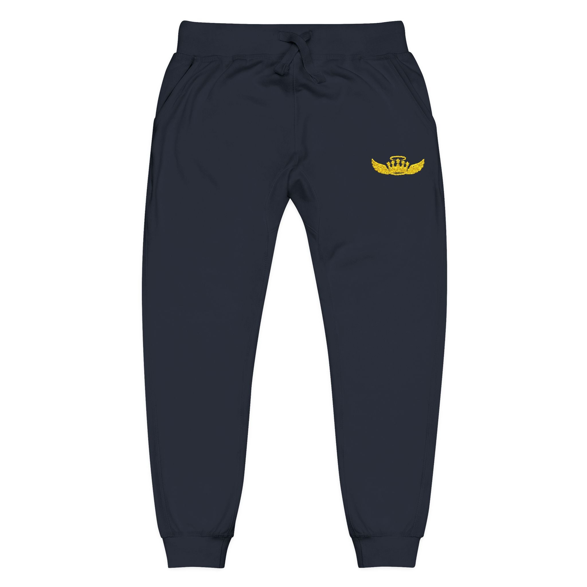 Drip Heaven Lord – Women’s Crown & Wings Fleece Sweatpants (Embroidered Logo)
