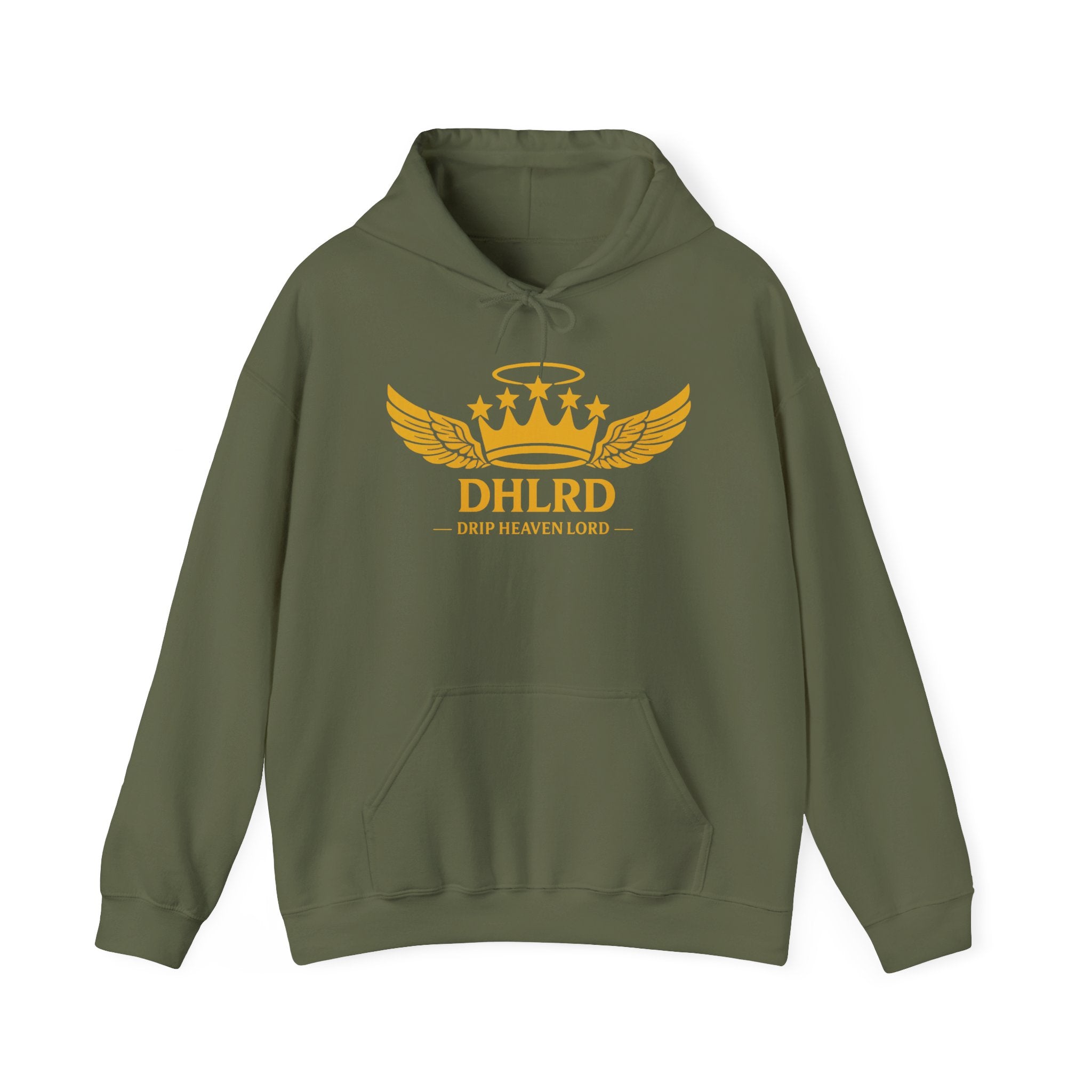 Drip Heaven Lord – Crown & Wings Logo Hoodie (Multiple Colors Available)