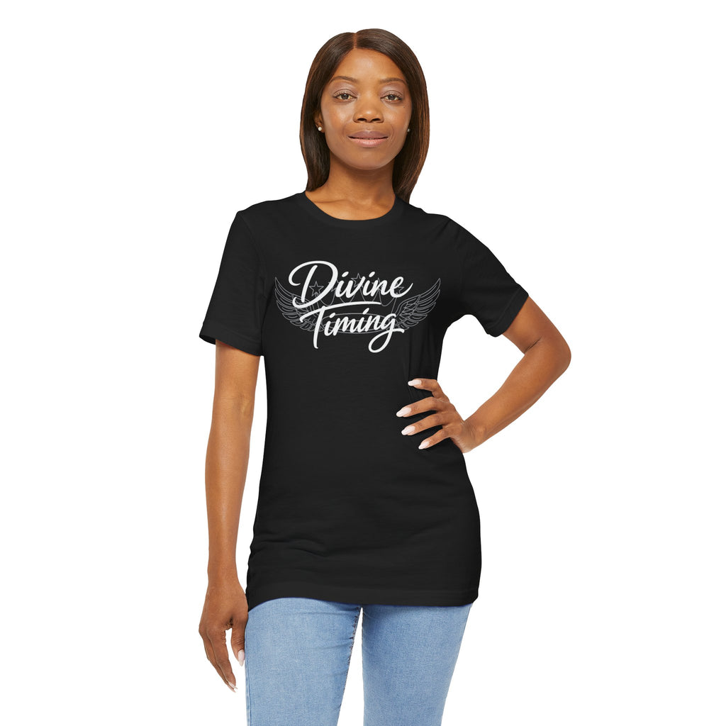 Drip Heaven Lord – Women's Divine Timing Script Tee