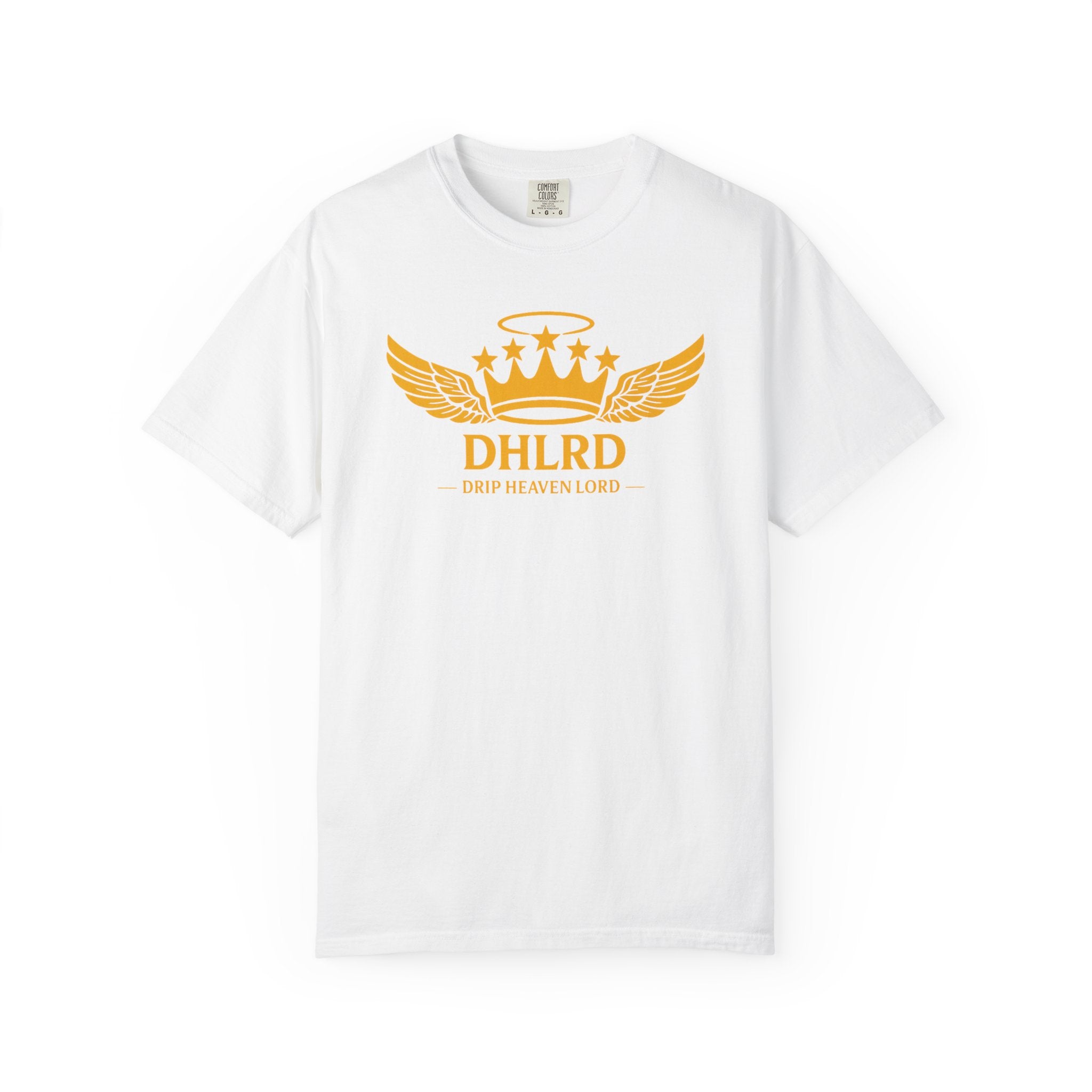 Drip Heaven Lord – Crown & Wings Logo Tee