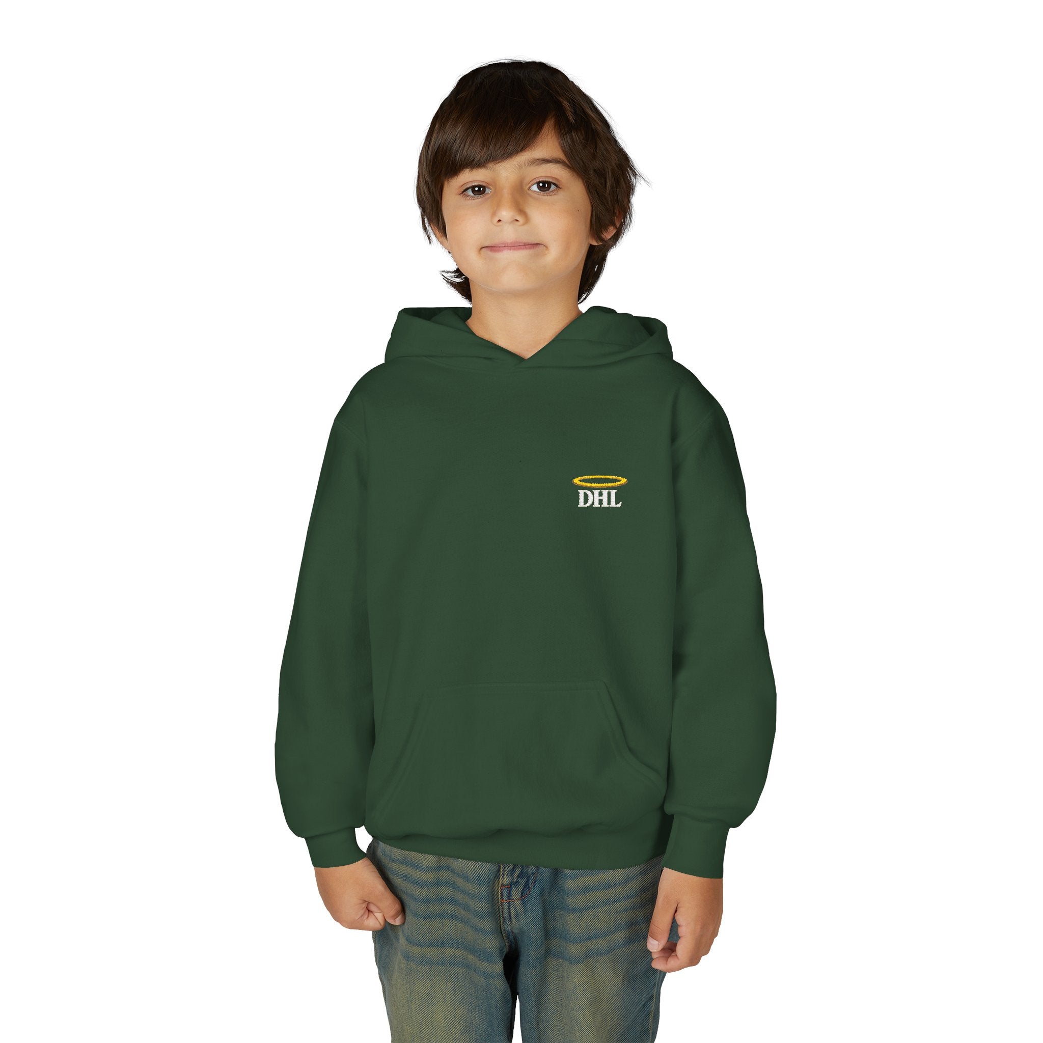 Drip Heaven Lord – Youth Halo Logo Hoodie