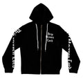Drip Heaven Lord – Gothic Script Women’s Full‑Zip Hoodie (Black)