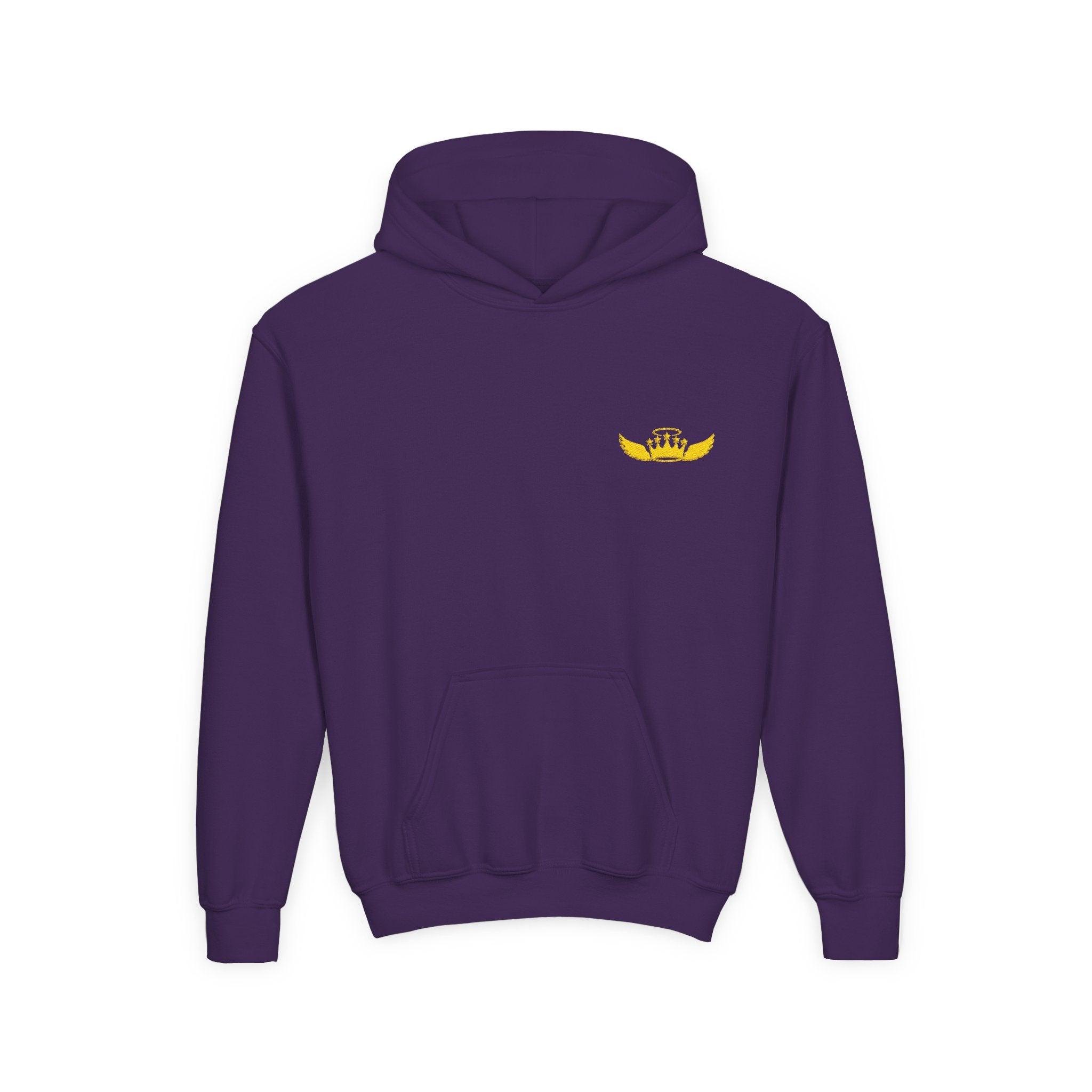 Drip Heaven Lord – Girls’ Crown & Wings Youth Hoodie