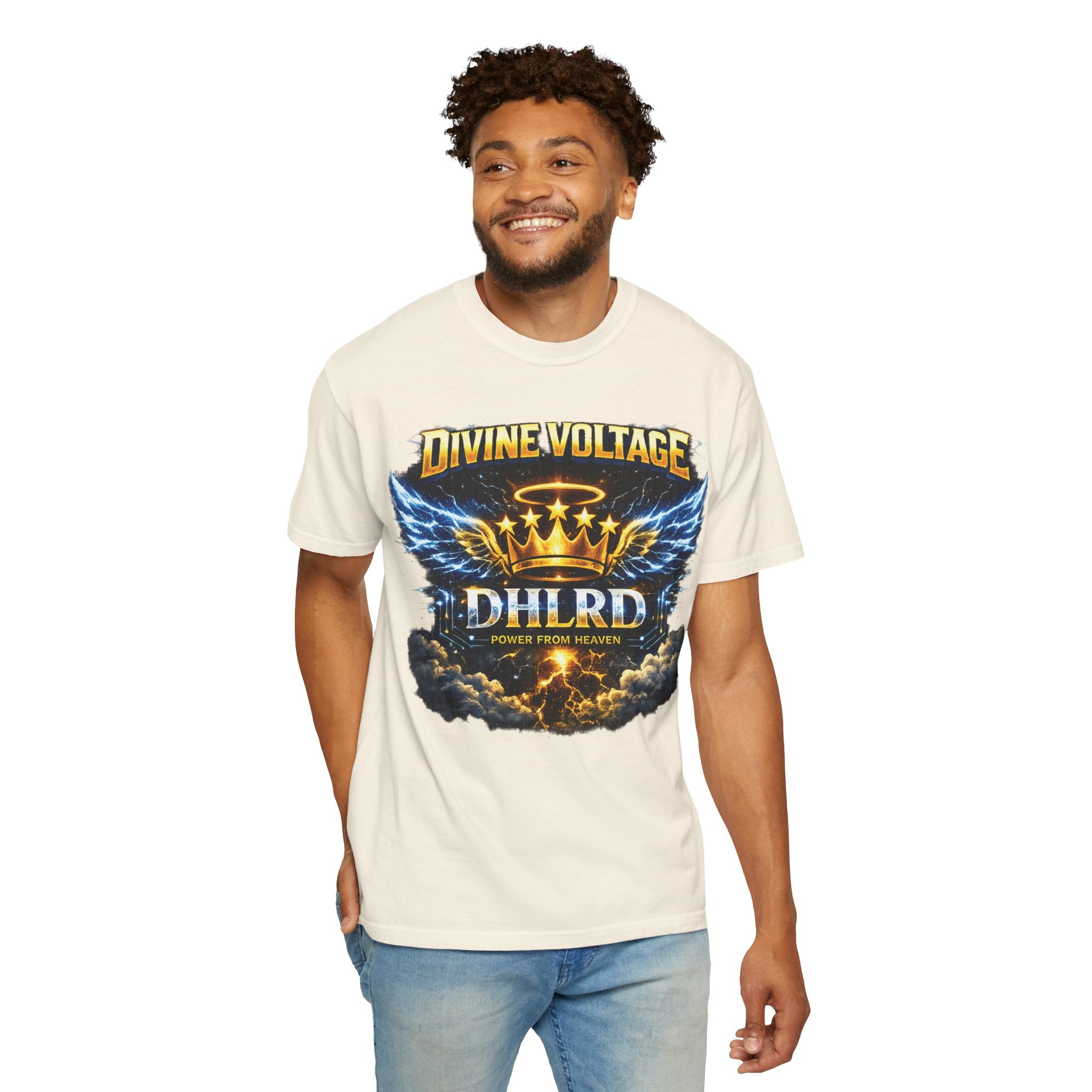 Drip Heaven Lord – Divine Voltage “Power From Heaven” Tee