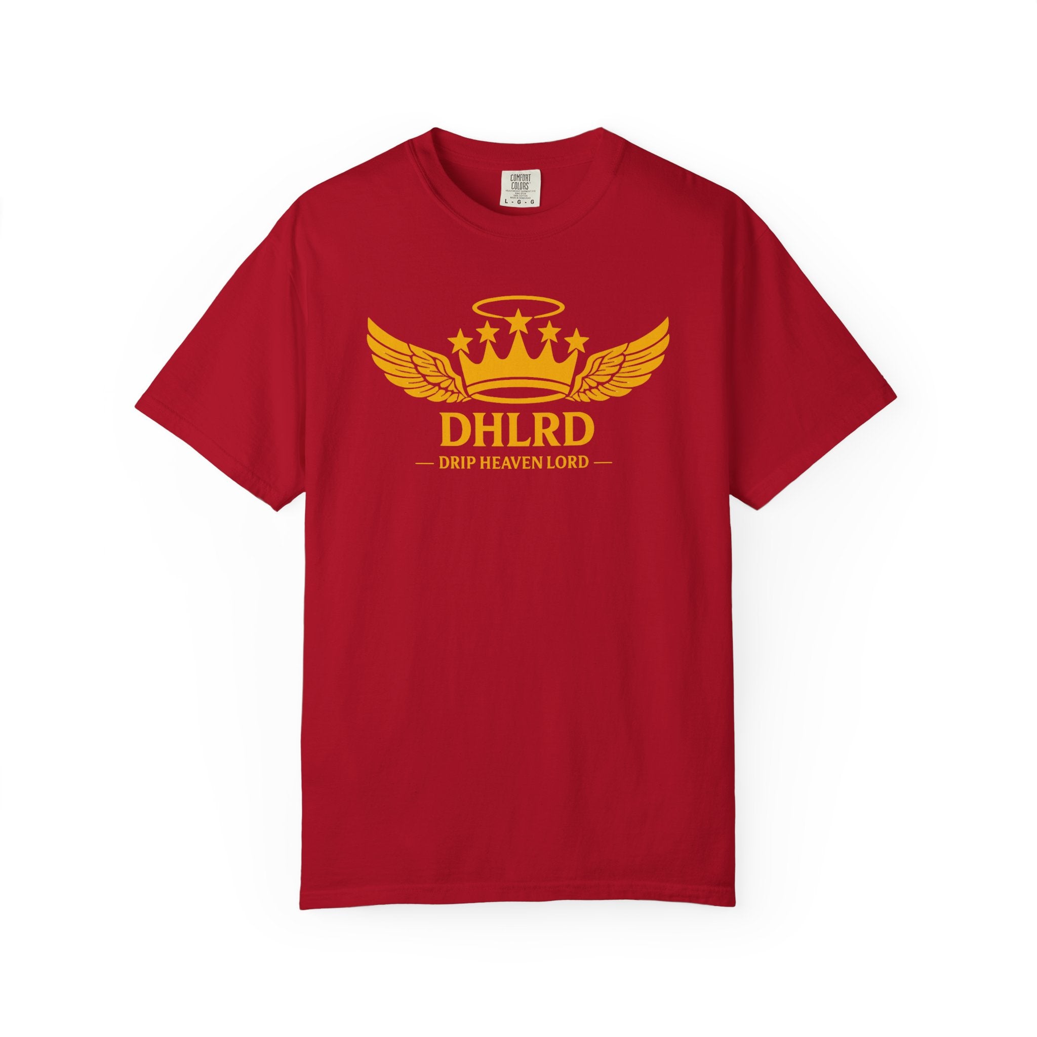 Drip Heaven Lord – Crown & Wings Logo Tee