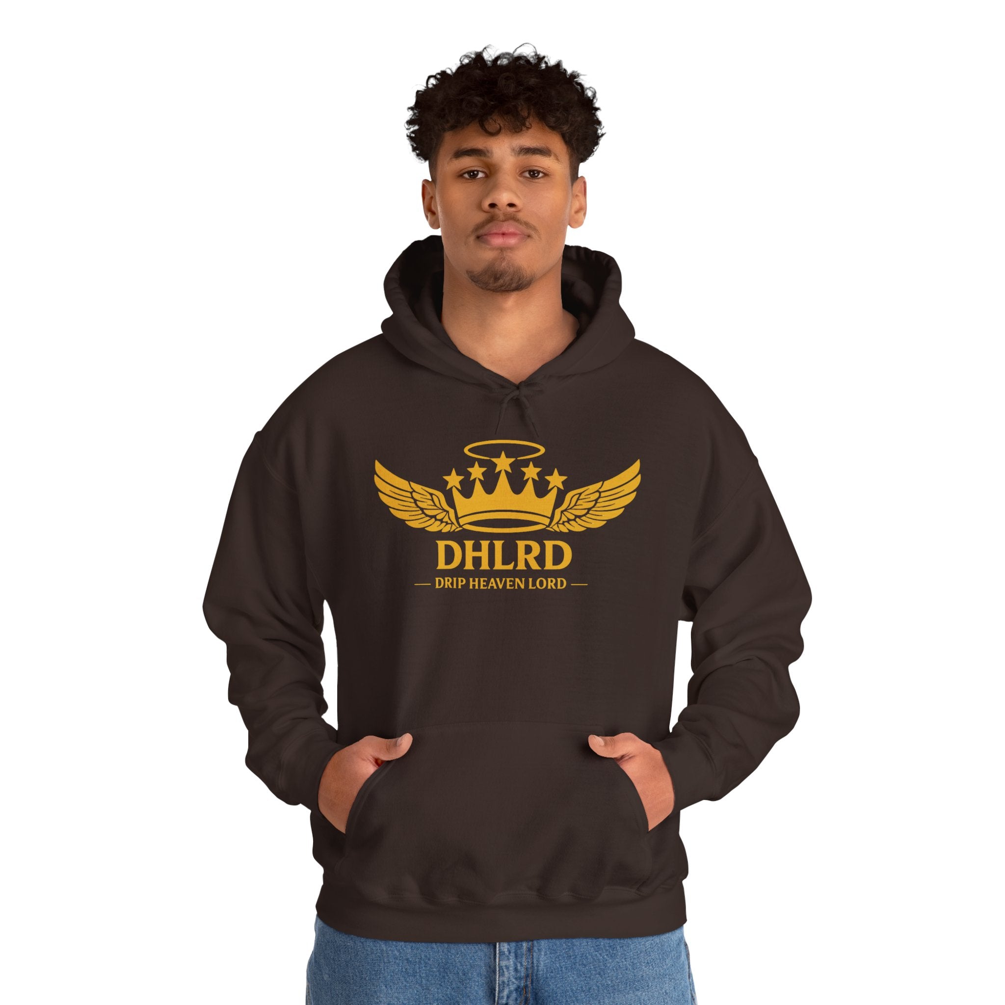 Drip Heaven Lord – Crown & Wings Logo Hoodie (Multiple Colors Available)