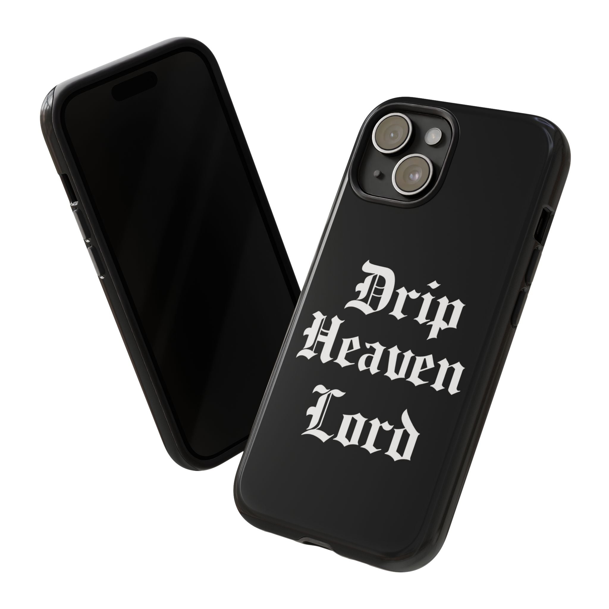 Drip Heaven Lord – Gothic Script Protective Phone Case