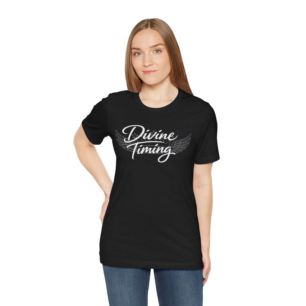 Drip Heaven Lord – Women's Divine Timing Script Tee