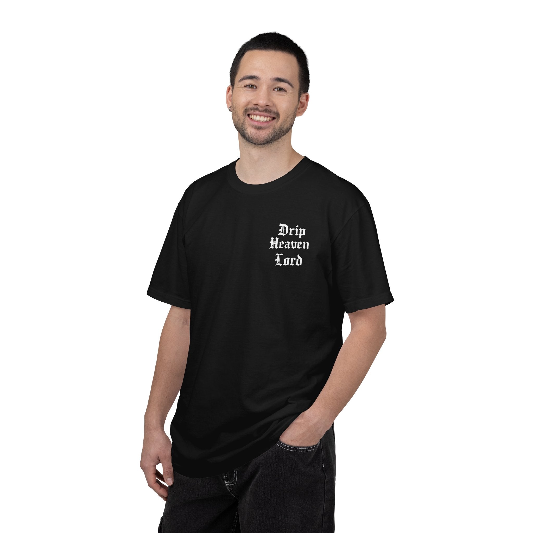 Drip Heaven Lord – Gothic Script T-shirt