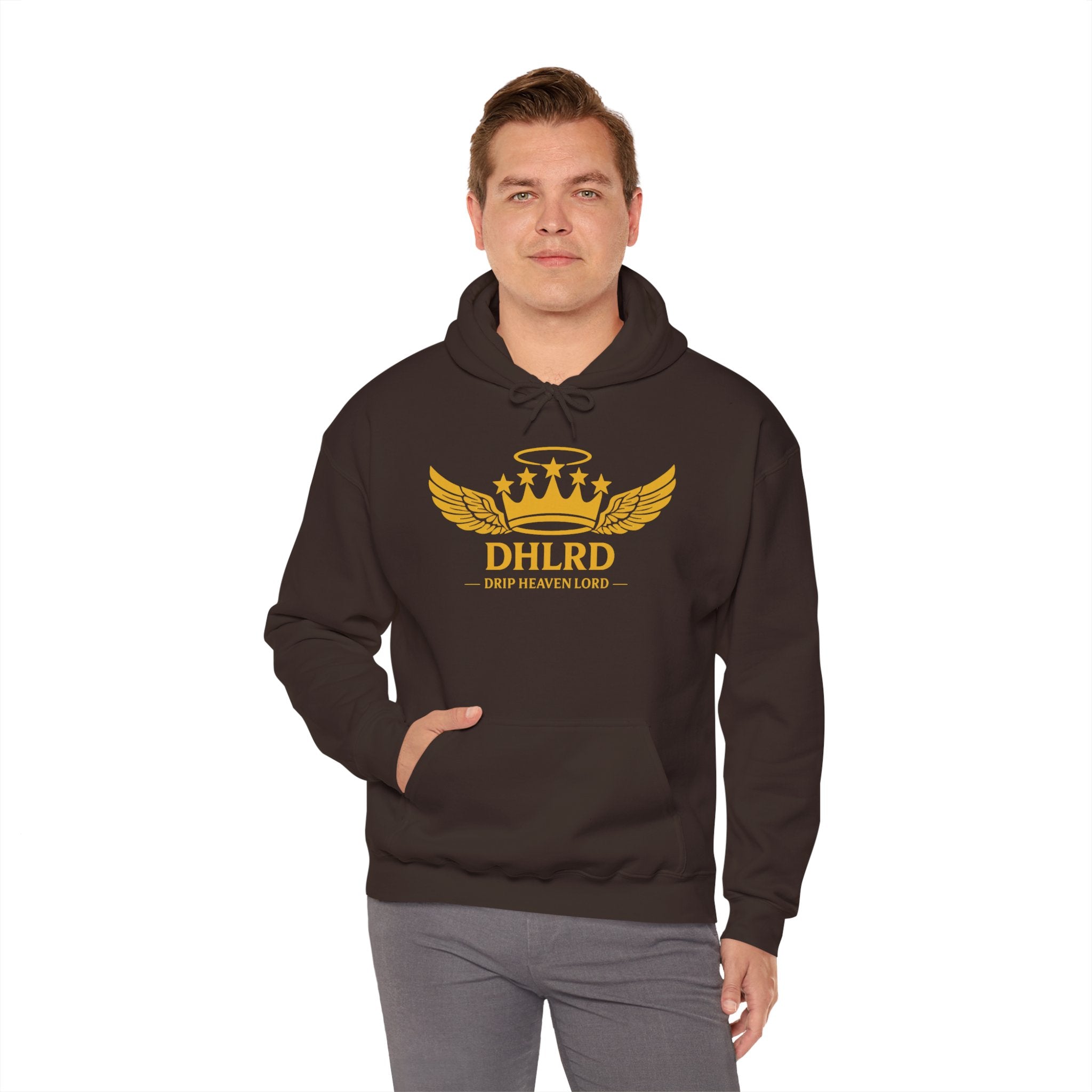Drip Heaven Lord – Crown & Wings Logo Hoodie (Multiple Colors Available)