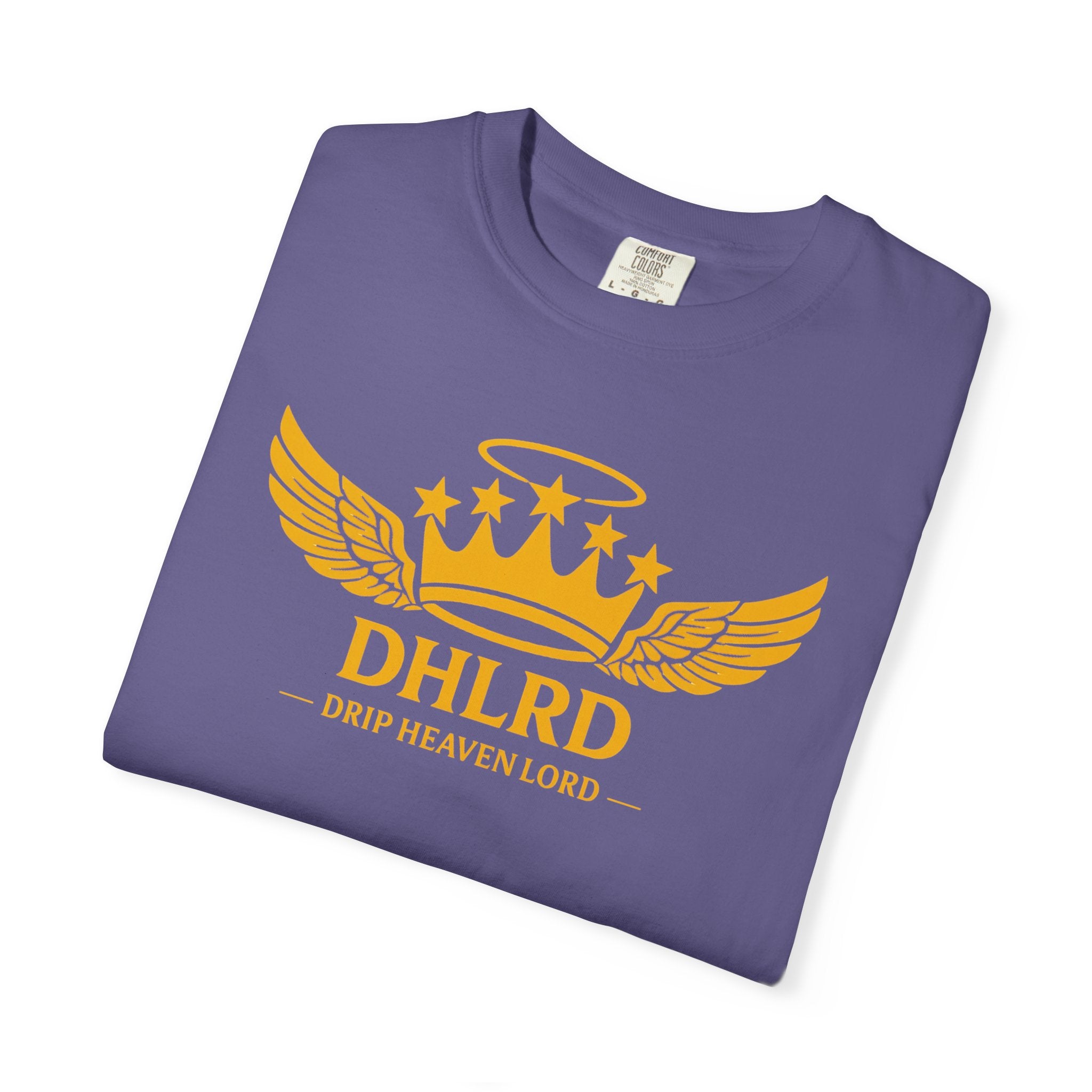 Drip Heaven Lord – Crown & Wings Logo Tee