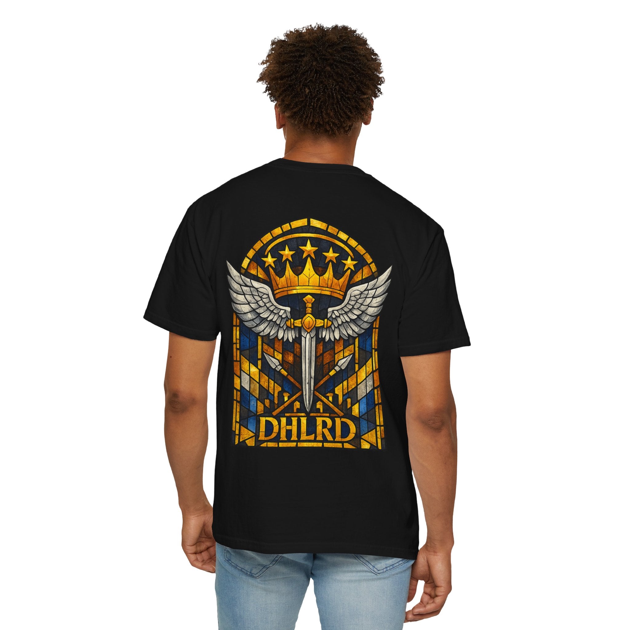 Drip Heaven Lord – Stained Glass Emblem Tee