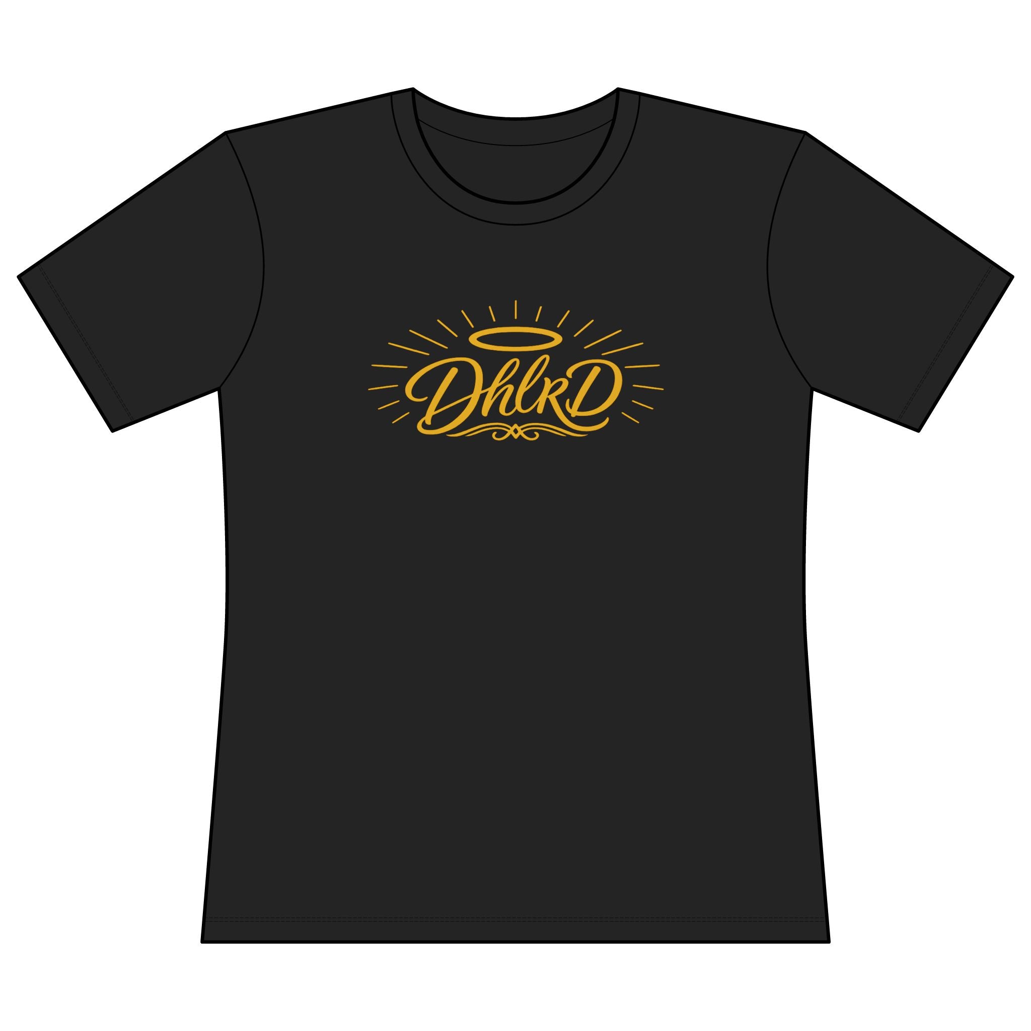 Drip Heaven Lord – Halo Script Logo Tee