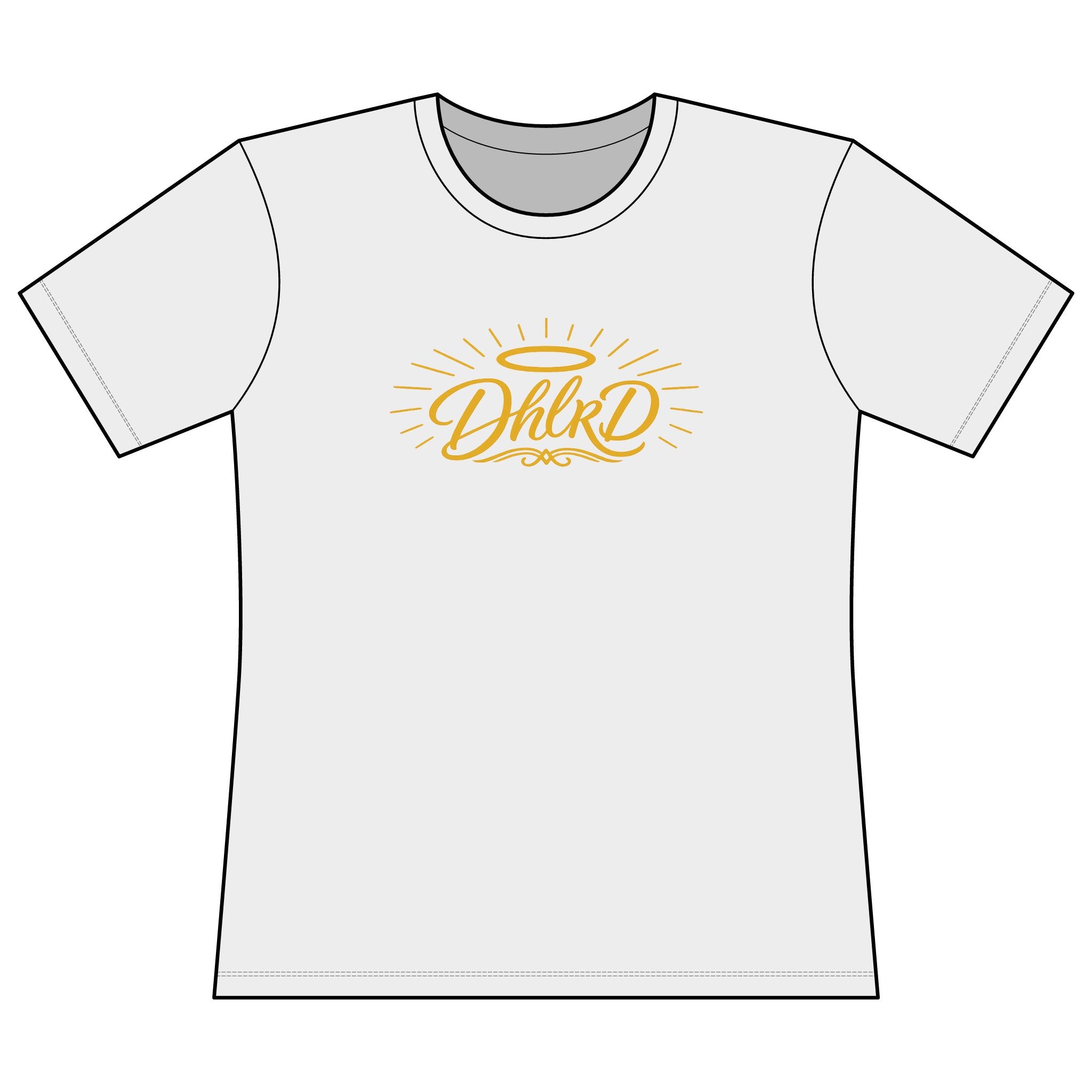 Drip Heaven Lord – Halo Script Logo Tee