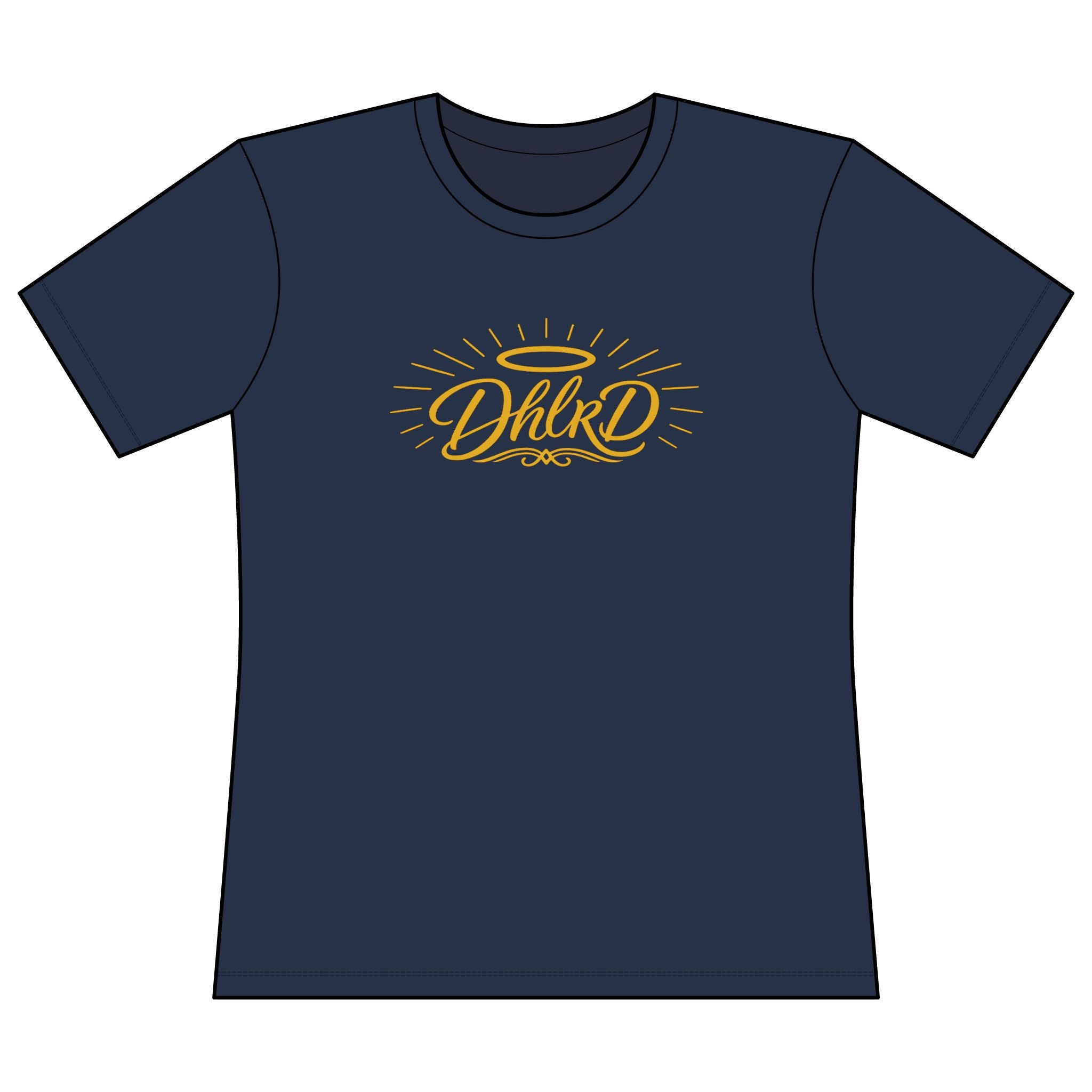 Drip Heaven Lord – Halo Script Logo Tee
