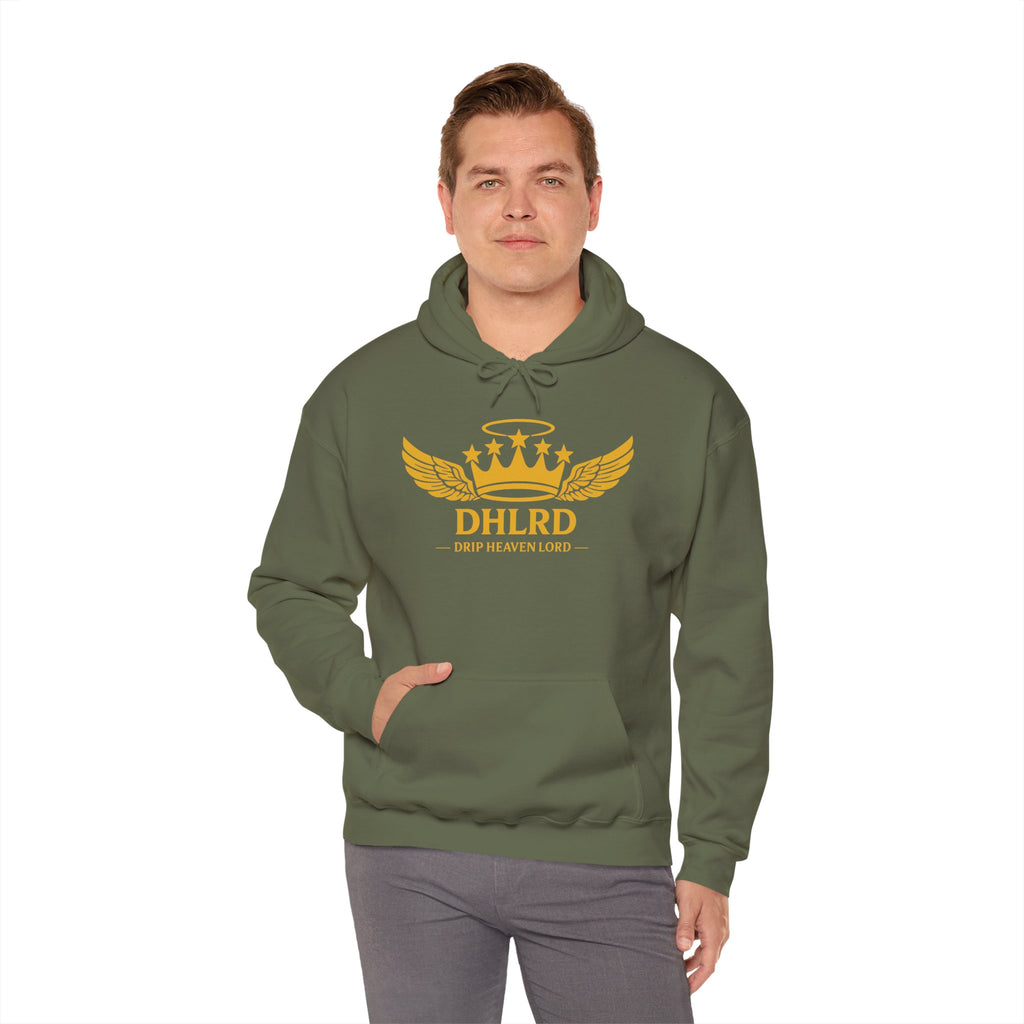 Drip Heaven Lord – Crown & Wings Logo Hoodie (Multiple Colors Available)