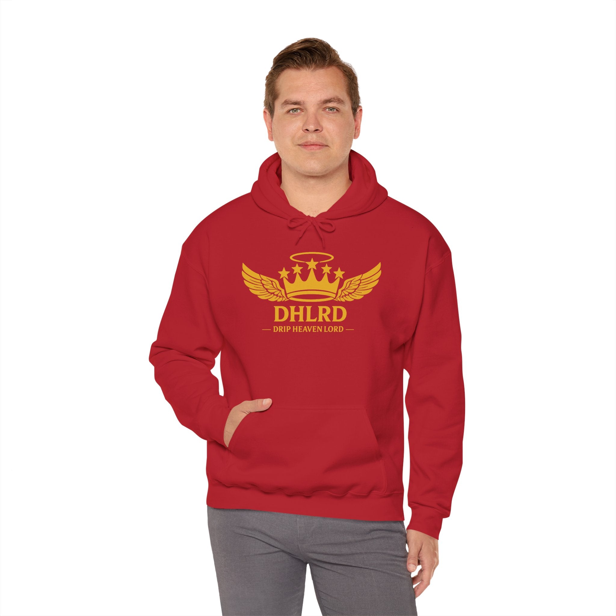 Drip Heaven Lord – Crown & Wings Logo Hoodie (Multiple Colors Available)