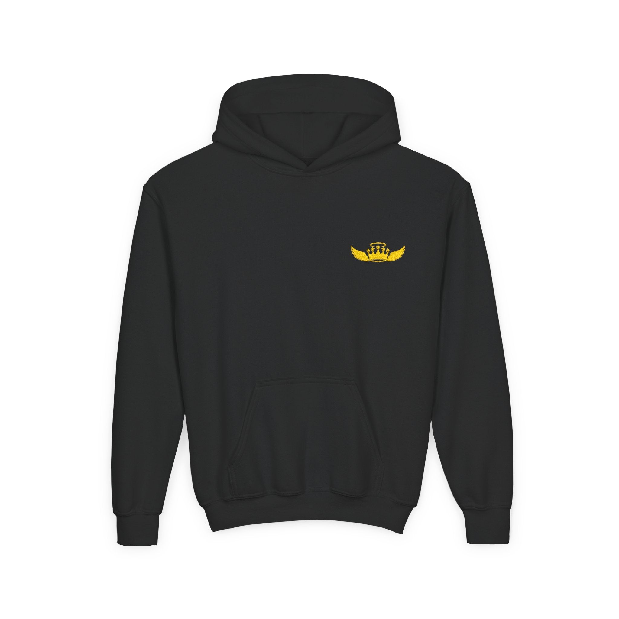Drip Heaven Lord – Girls’ Crown & Wings Youth Hoodie
