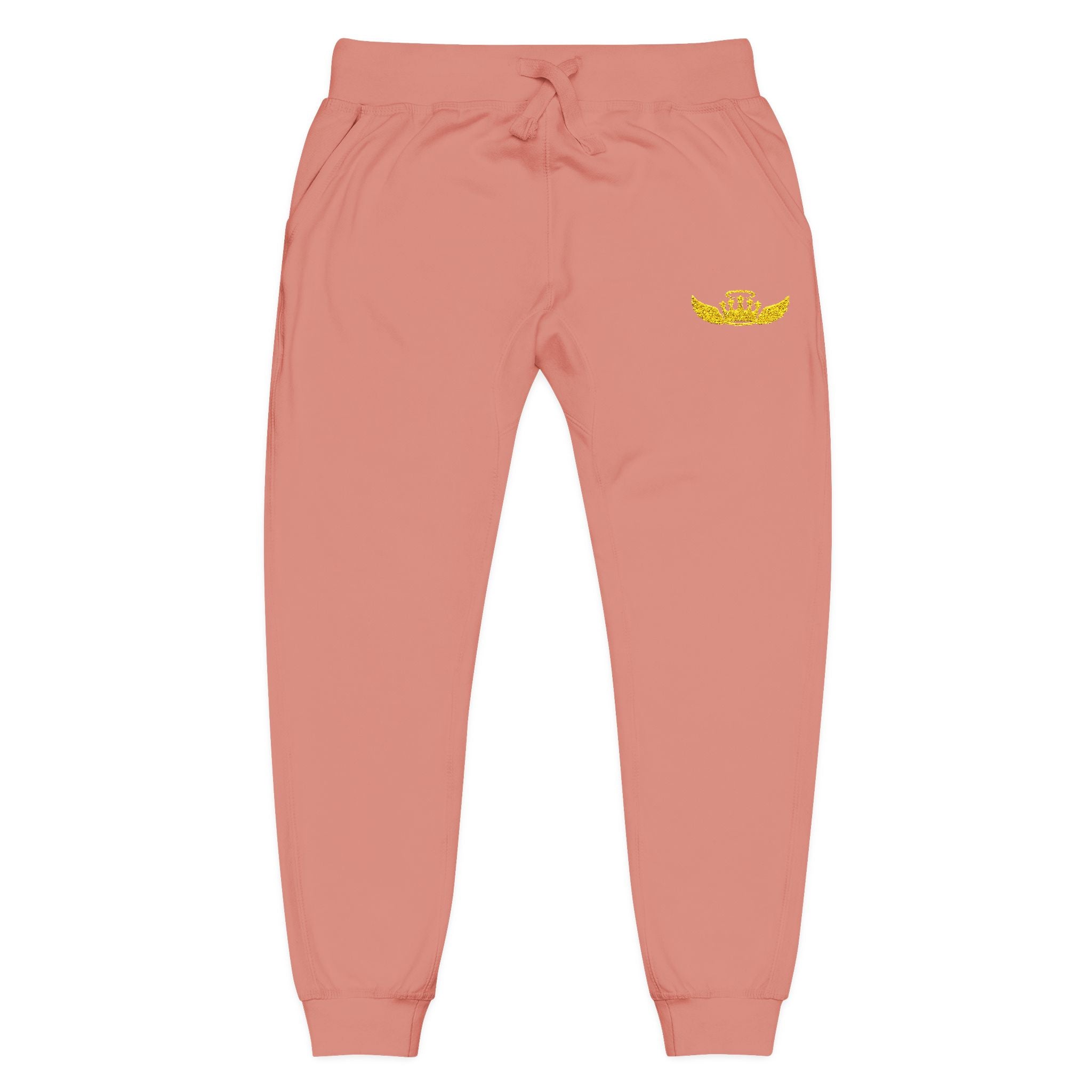 Drip Heaven Lord – Women’s Crown & Wings Fleece Sweatpants (Embroidered Logo)