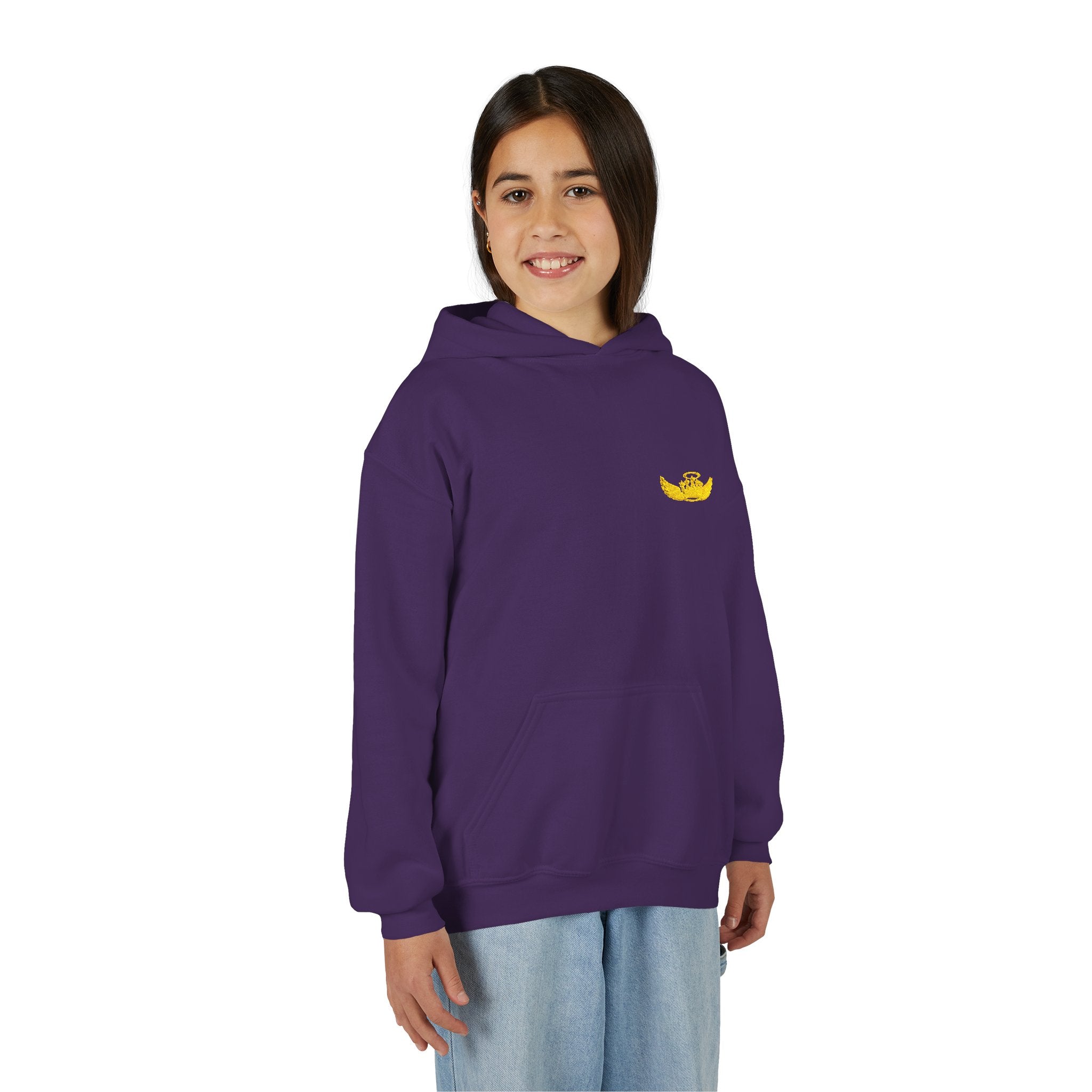 Drip Heaven Lord – Girls’ Crown & Wings Youth Hoodie