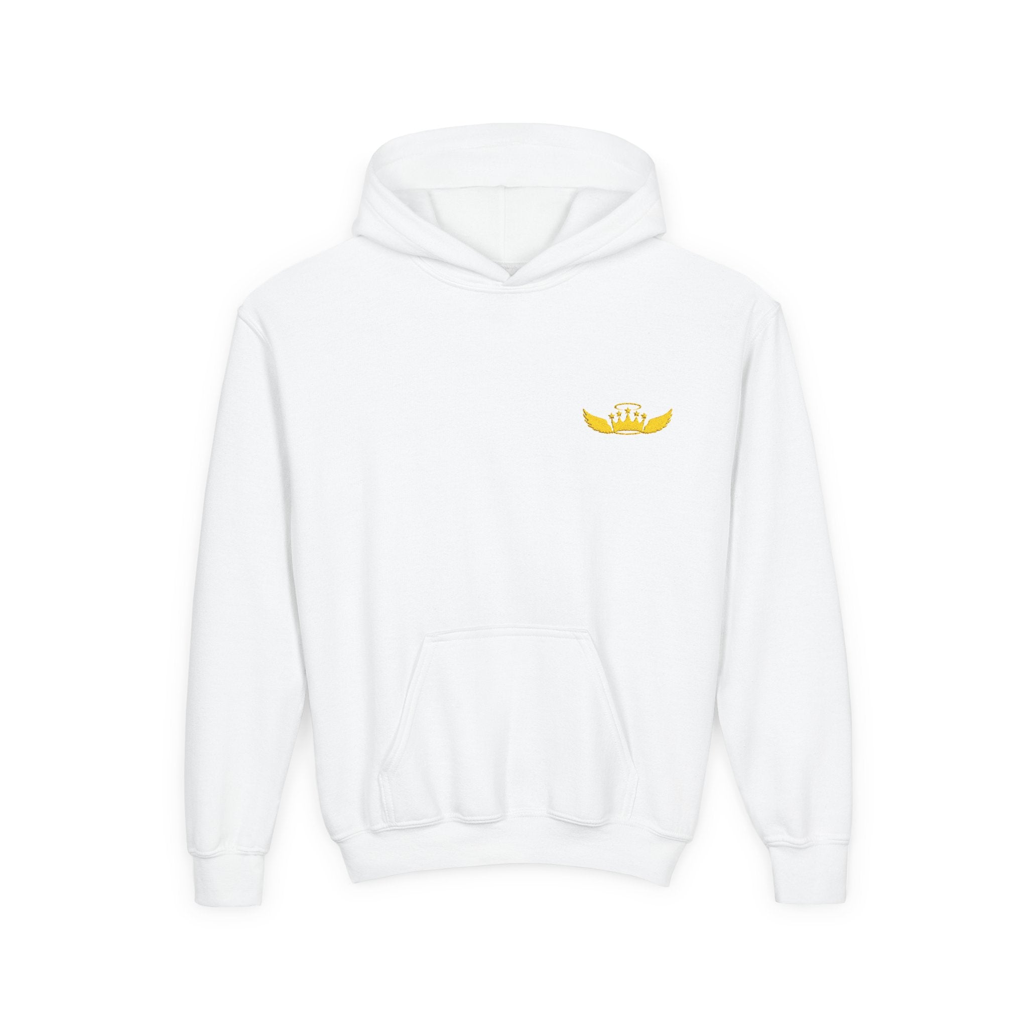 Drip Heaven Lord – Girls’ Crown & Wings Youth Hoodie