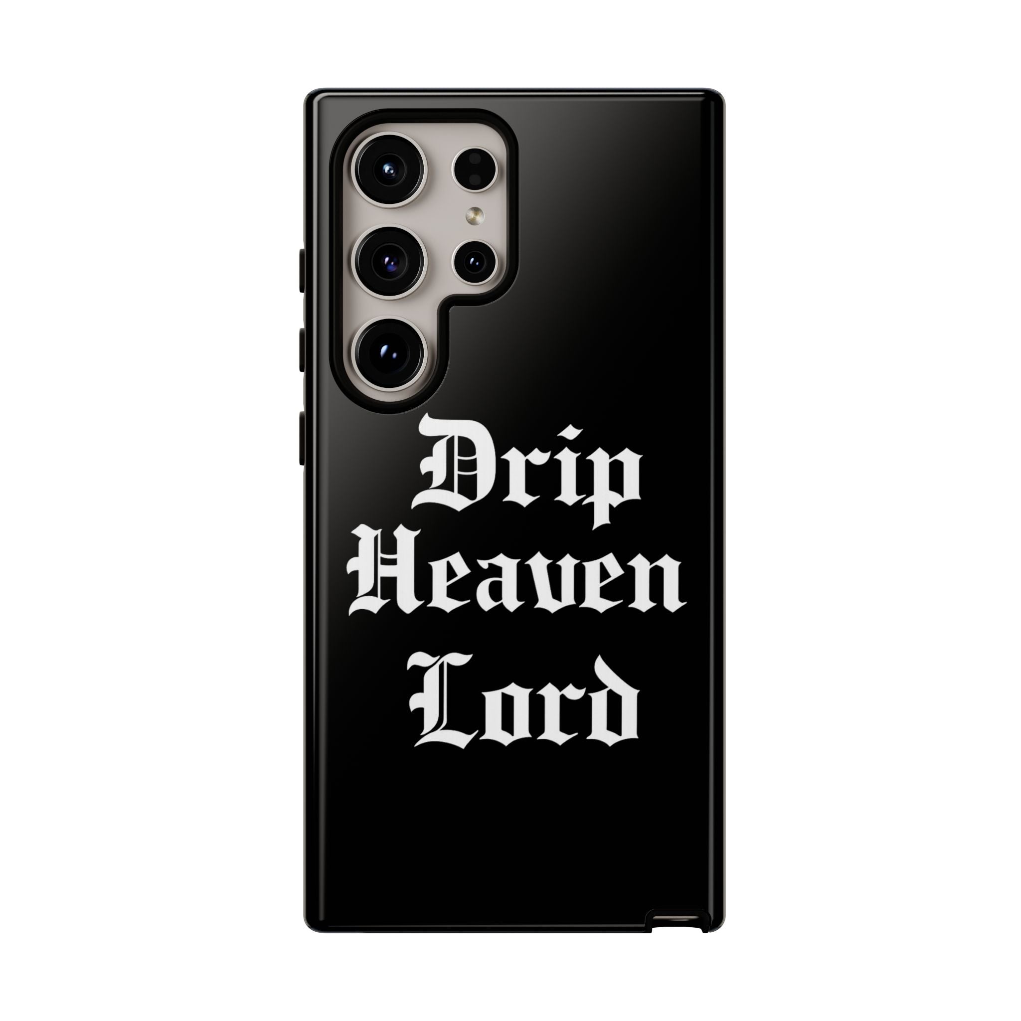 Drip Heaven Lord – Gothic Script Protective Phone Case