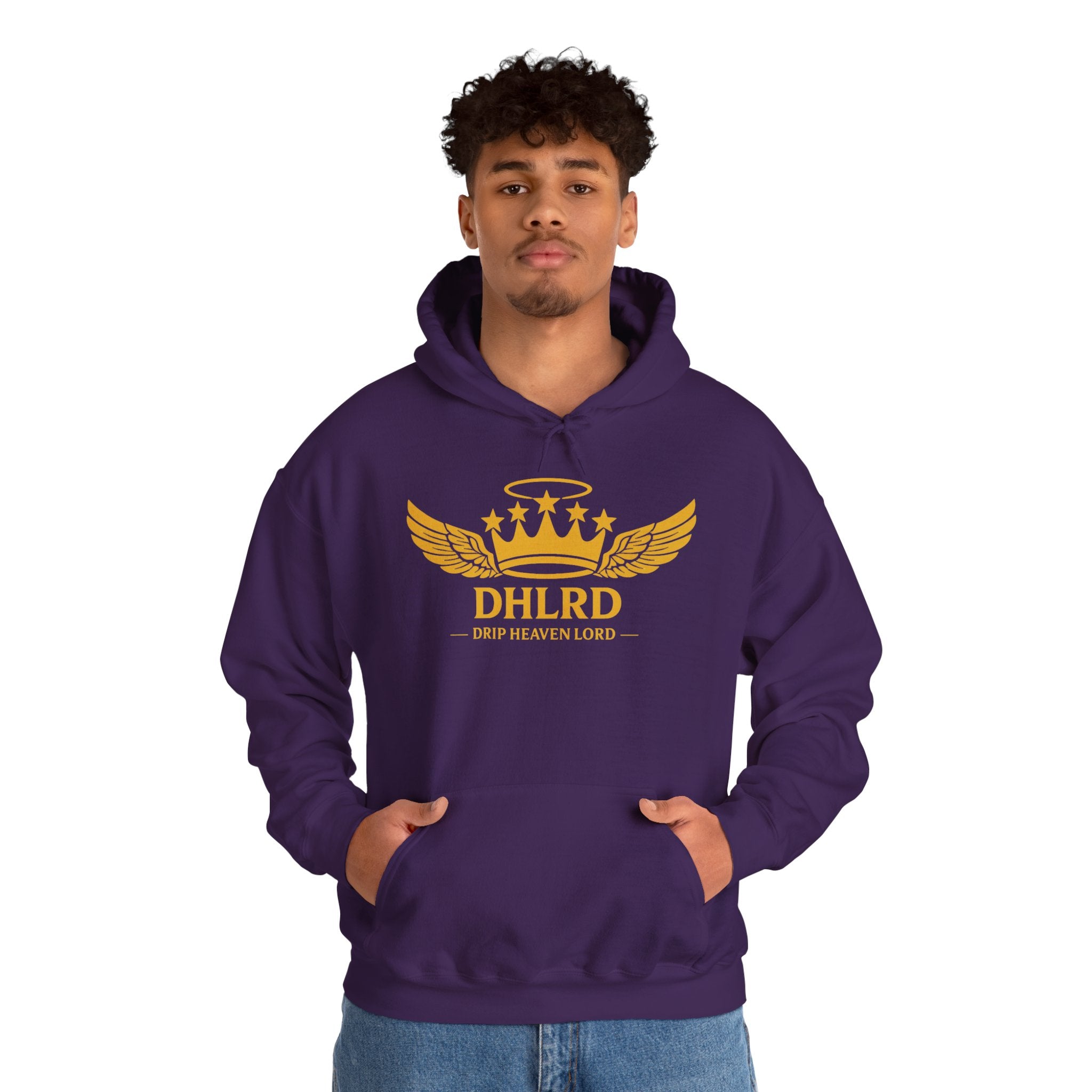 Drip Heaven Lord – Crown & Wings Logo Hoodie (Multiple Colors Available)