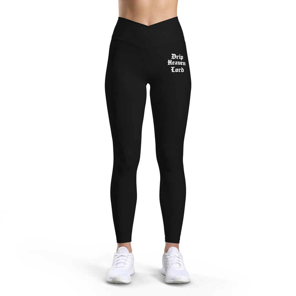 Drip Heaven Lord – Gothic Script Women’s Luxe Leggings