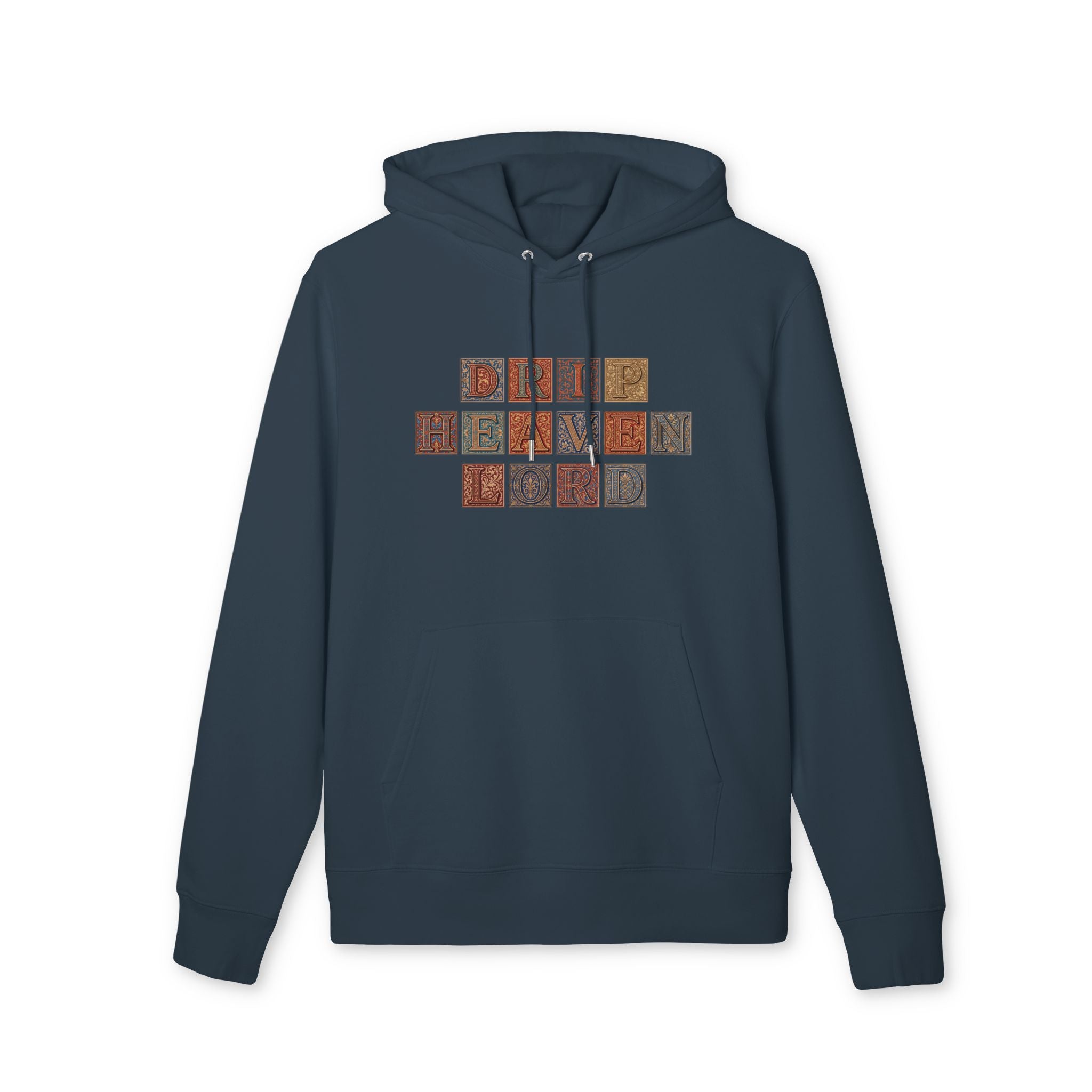 Drip Heaven Lord - Manuscript Letterpress Tile Hoodie