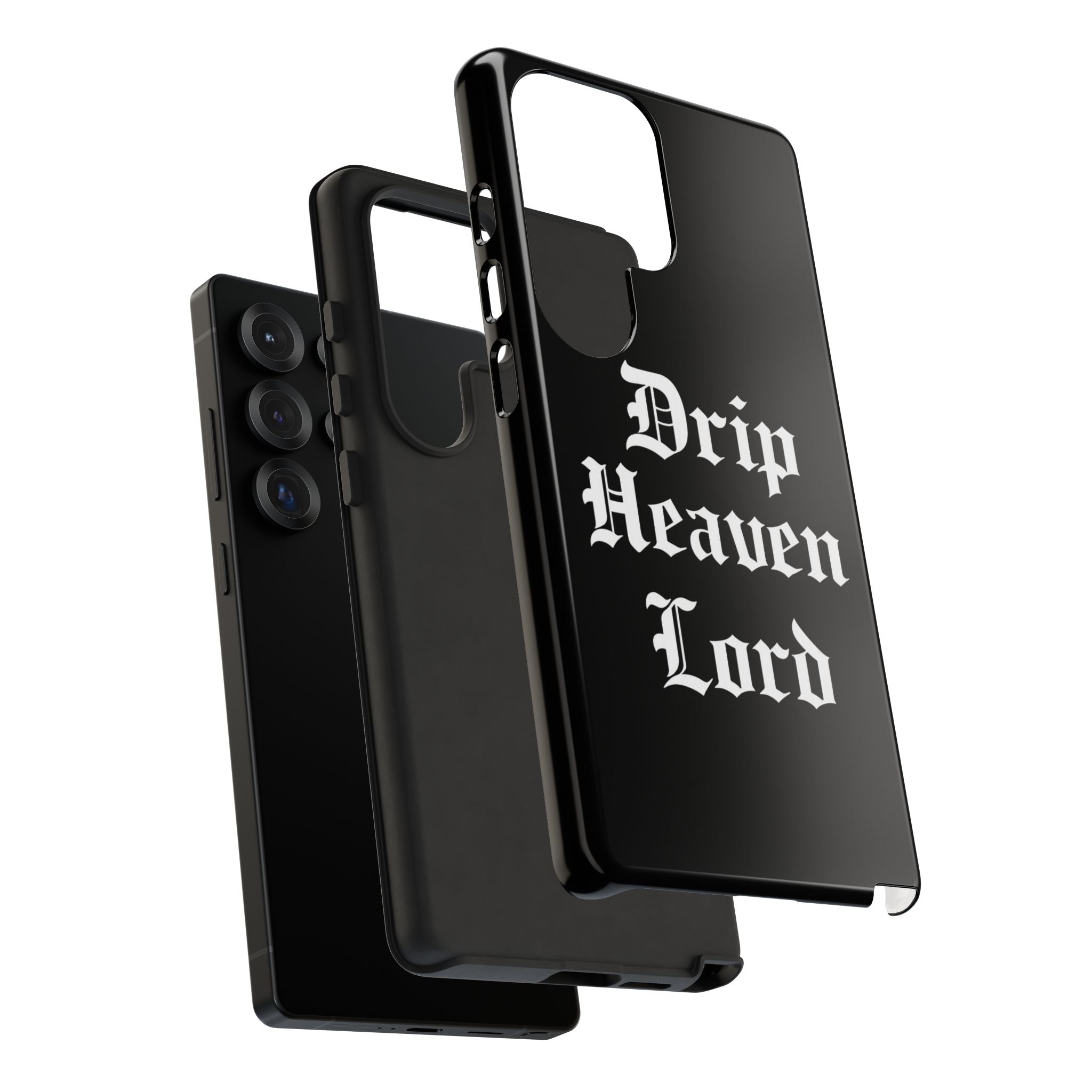 Drip Heaven Lord – Gothic Script Protective Phone Case