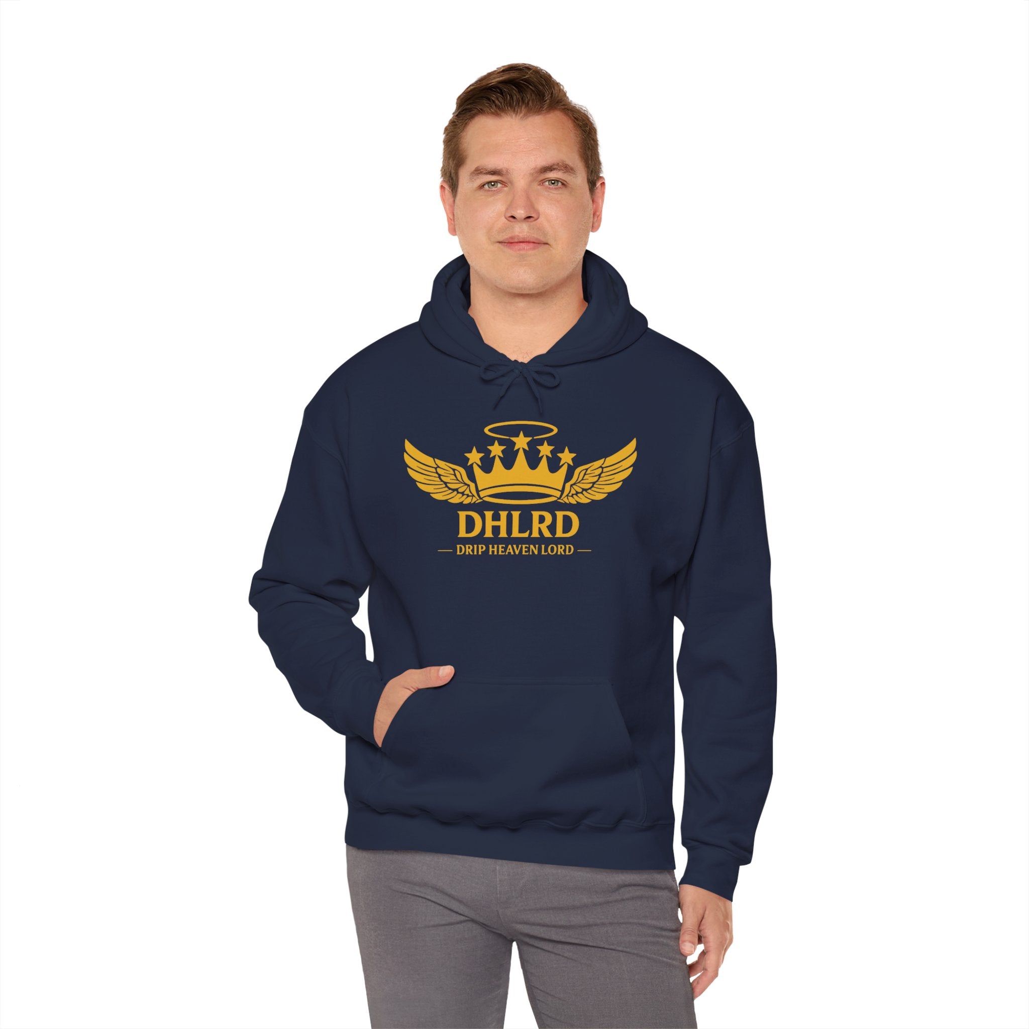 Drip Heaven Lord – Crown & Wings Logo Hoodie (Multiple Colors Available)