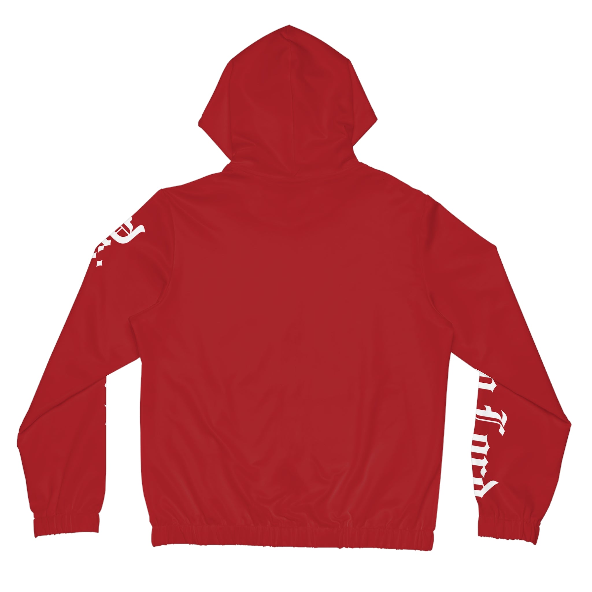 Drip Heaven Lord – Gothic Script Women’s Full‑Zip Hoodie (Red)