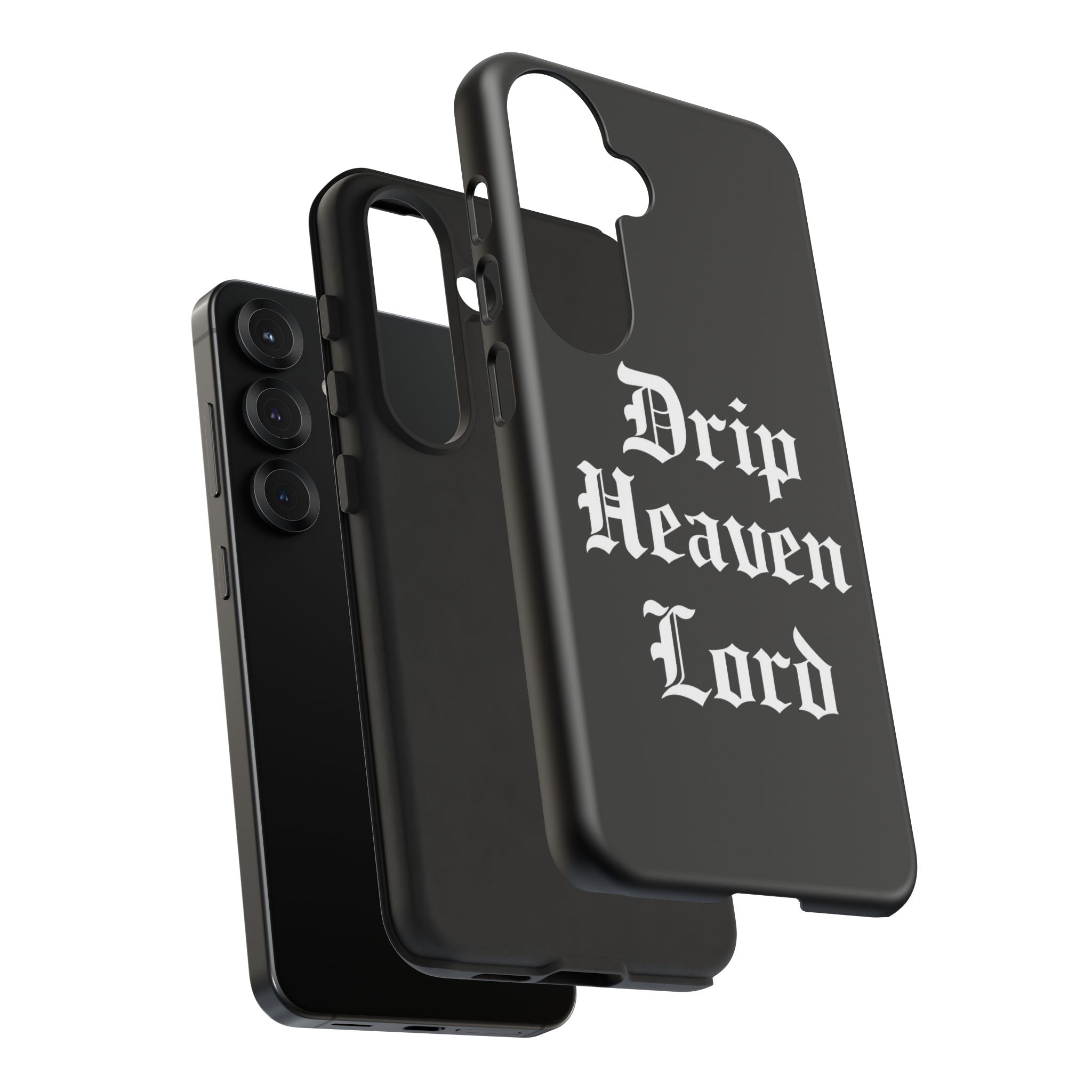 Drip Heaven Lord – Gothic Script Protective Phone Case