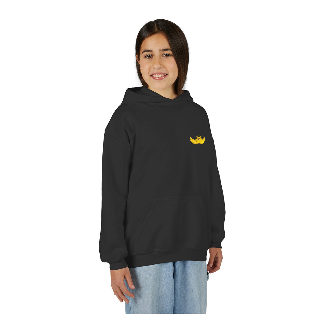 Drip Heaven Lord – Girls’ Crown & Wings Youth Hoodie
