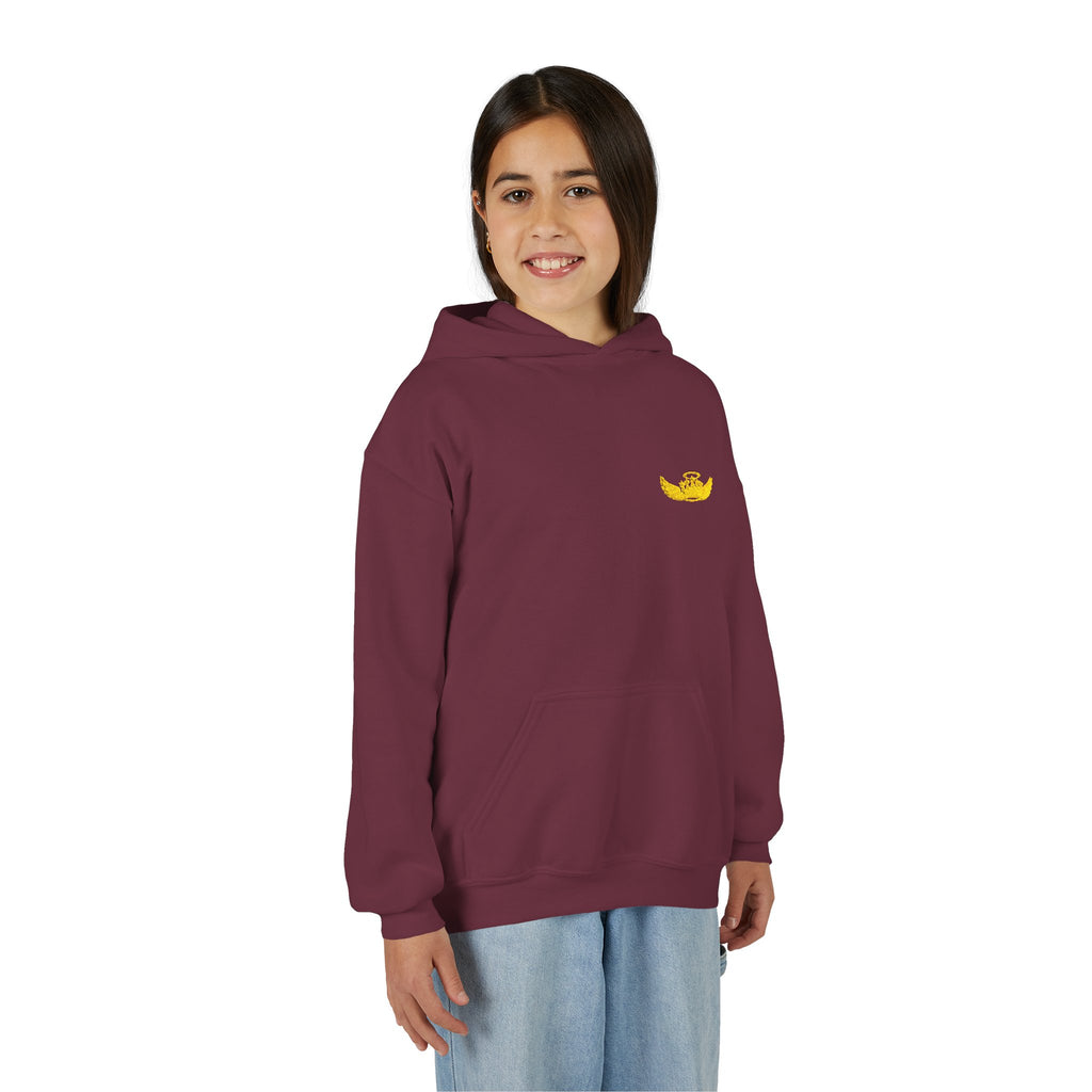 Drip Heaven Lord – Girls’ Crown & Wings Youth Hoodie