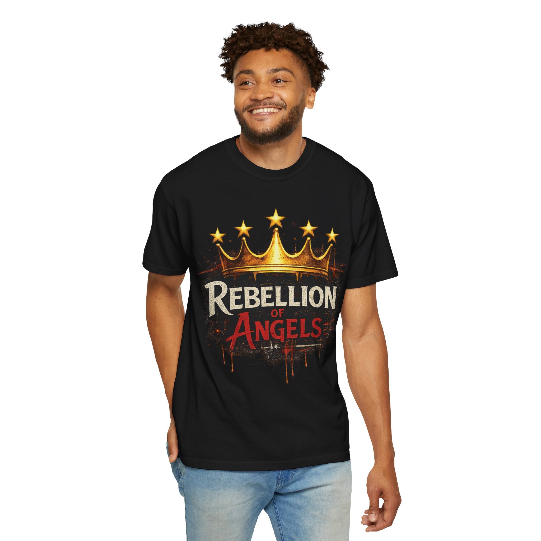 Drip Heaven Lord – Rebellion of Angels Crown Tee