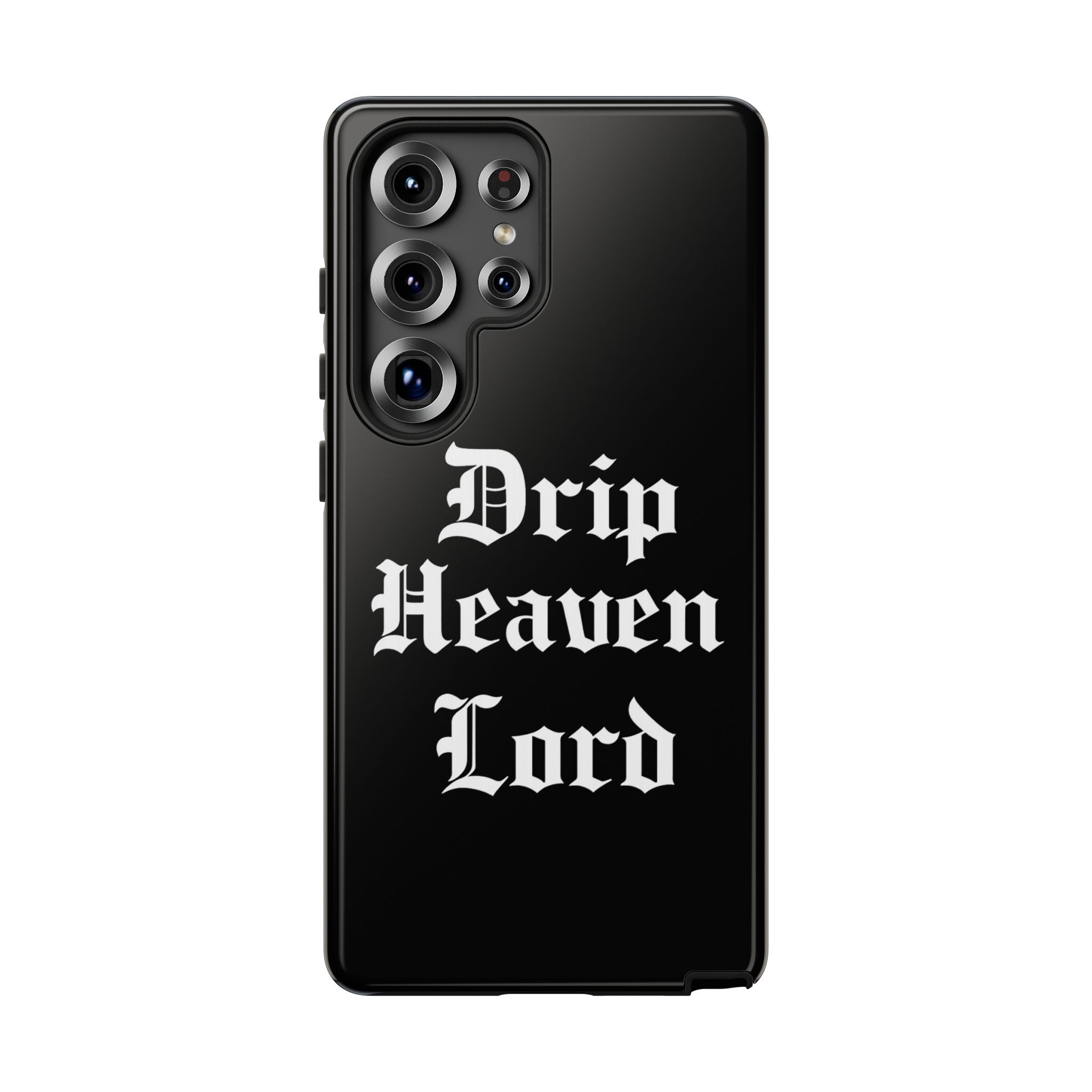 Drip Heaven Lord – Gothic Script Protective Phone Case