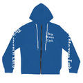 Drip Heaven Lord – Gothic Script Women’s Full‑Zip Hoodie (Blue)
