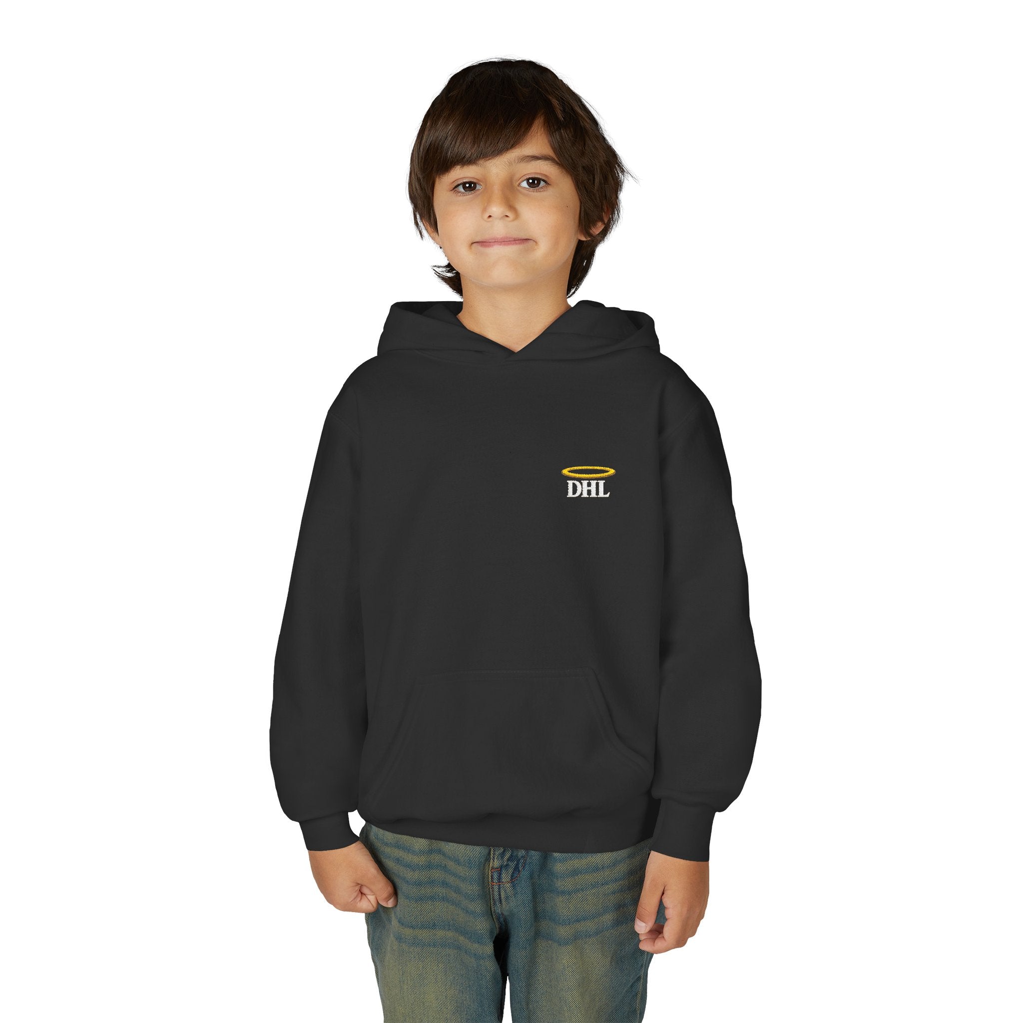 Drip Heaven Lord – Youth Halo Logo Hoodie